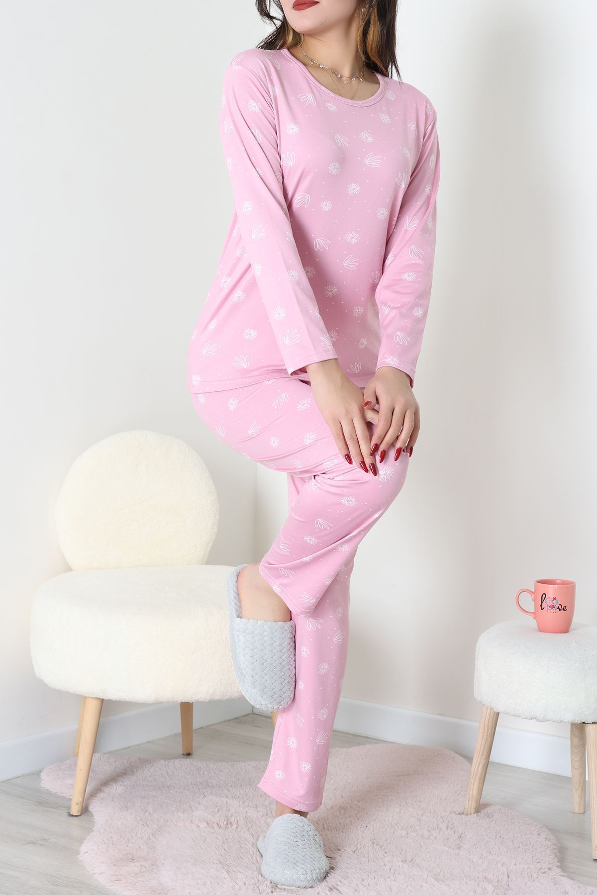 Sandy Alt Üst Aynı Pijama Takımı Açıkpembe - 52166.1048.