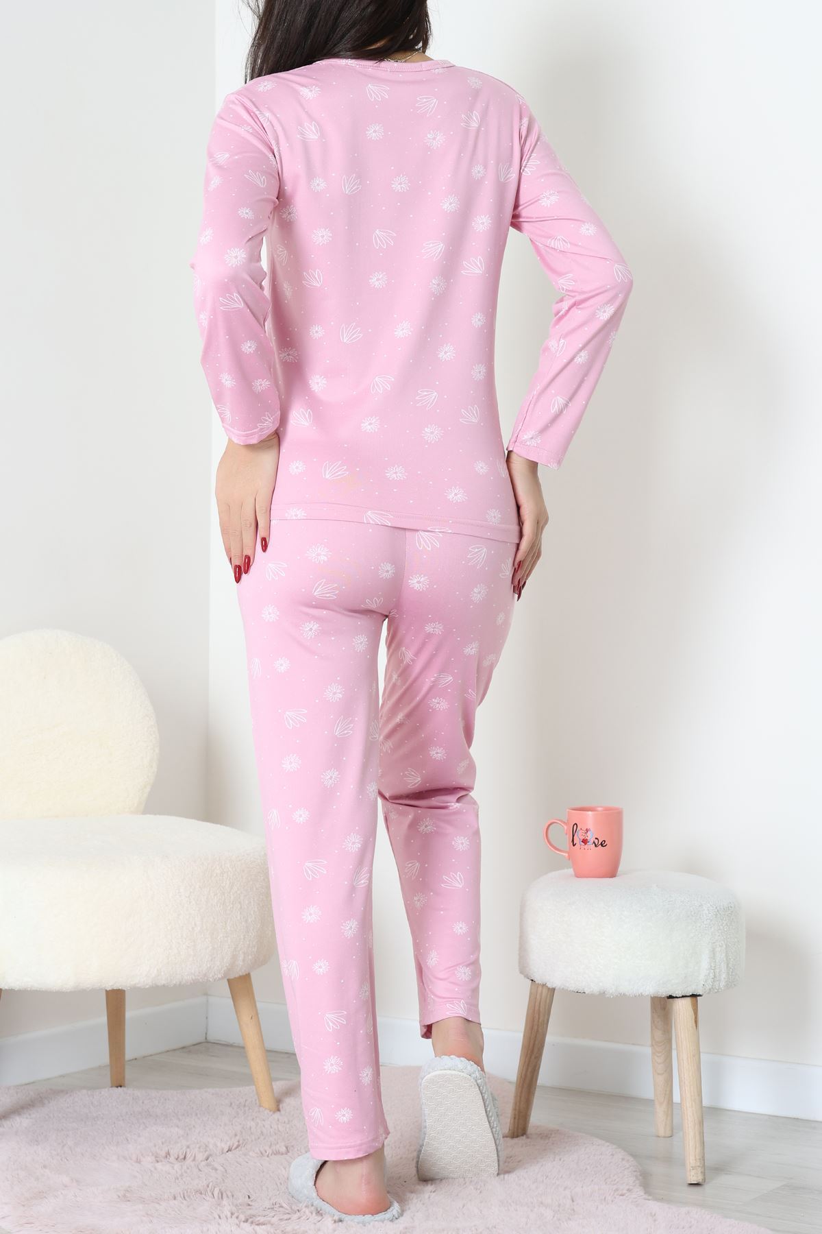 Sandy Alt Üst Aynı Pijama Takımı Açıkpembe - 52166.1048.