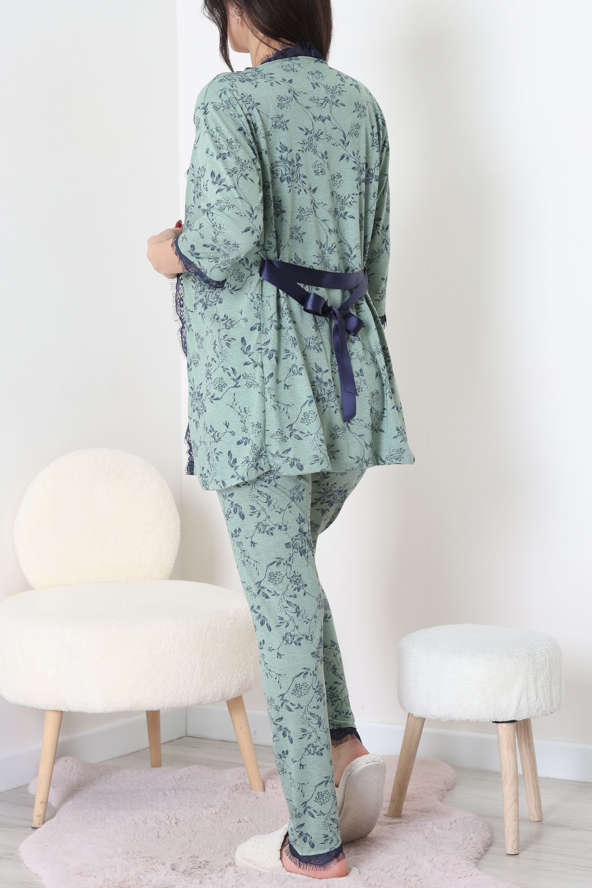 3'Lü Pijama Seti Yeşil - 52170.2123.