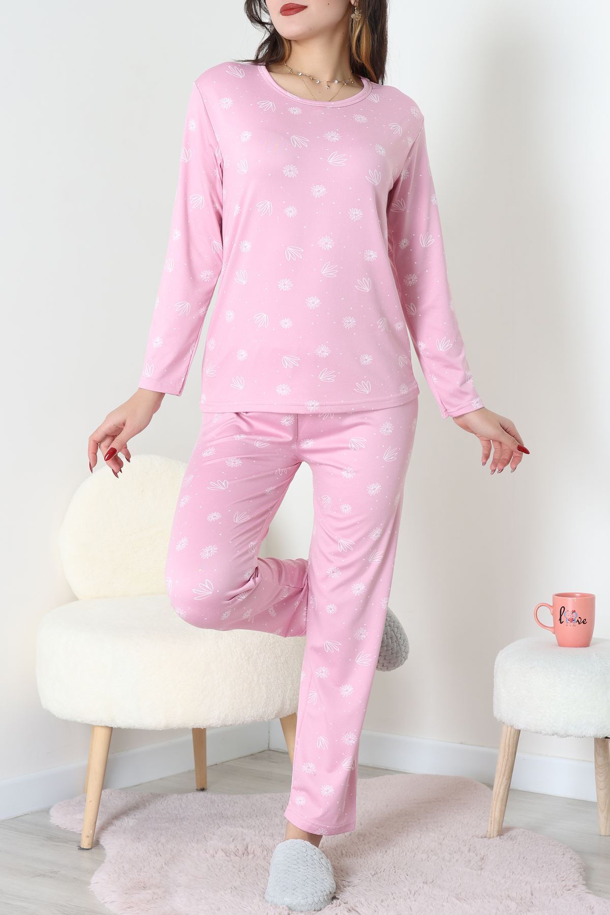 Sandy Alt Üst Aynı Pijama Takımı Açıkpembe - 52166.1048.