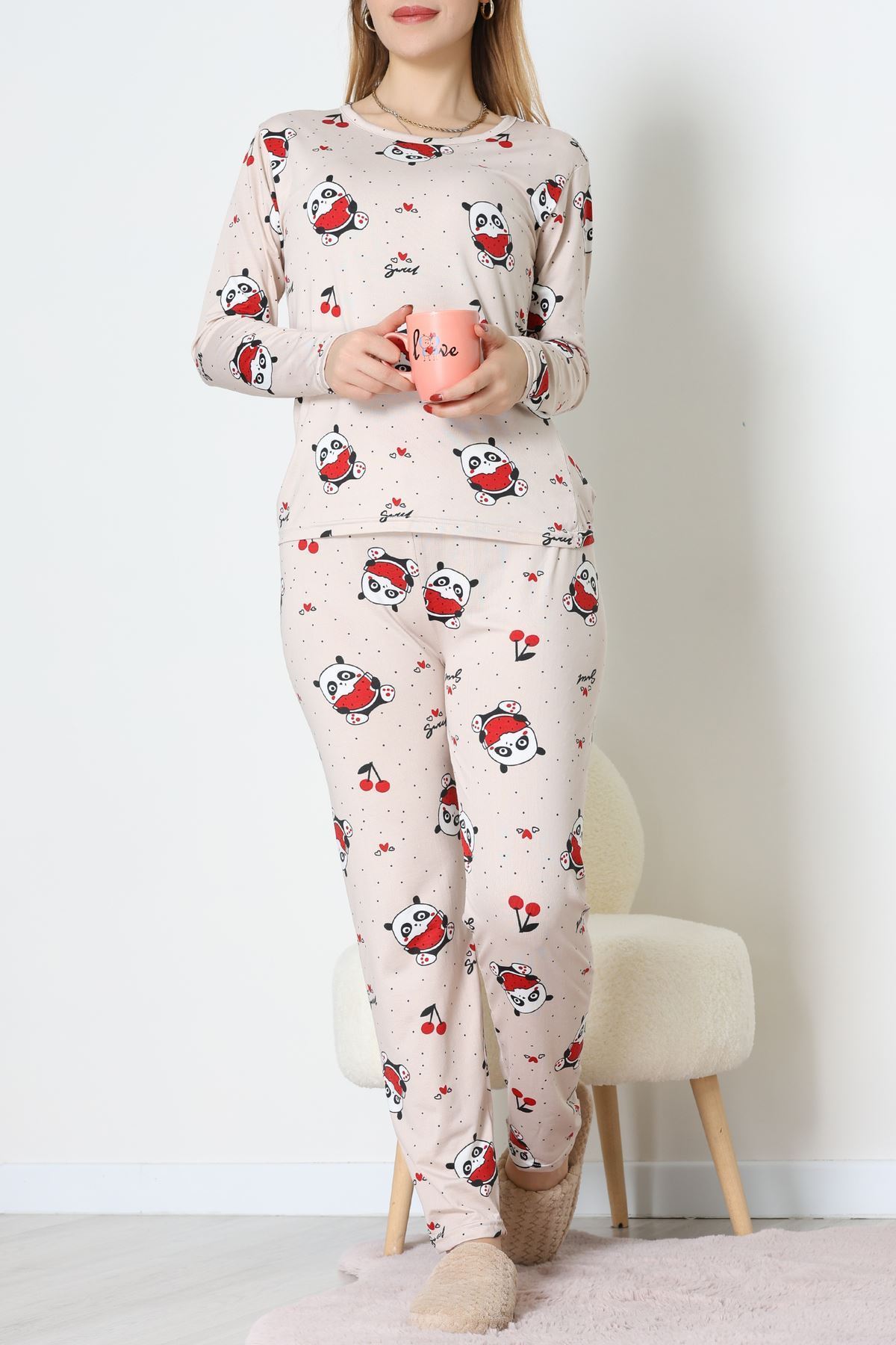 Milan Pijama Takımı Bej - 55010.1567.