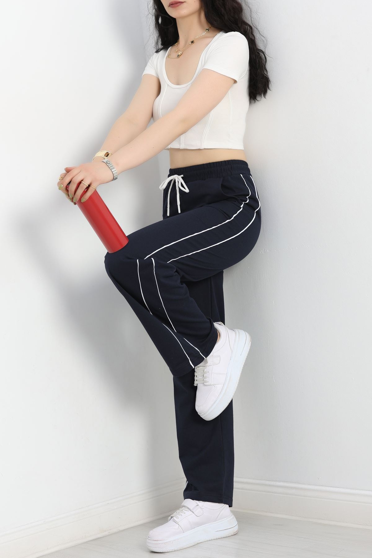 Biyeli Eşofman Altı Lacivert - 50662.1005.