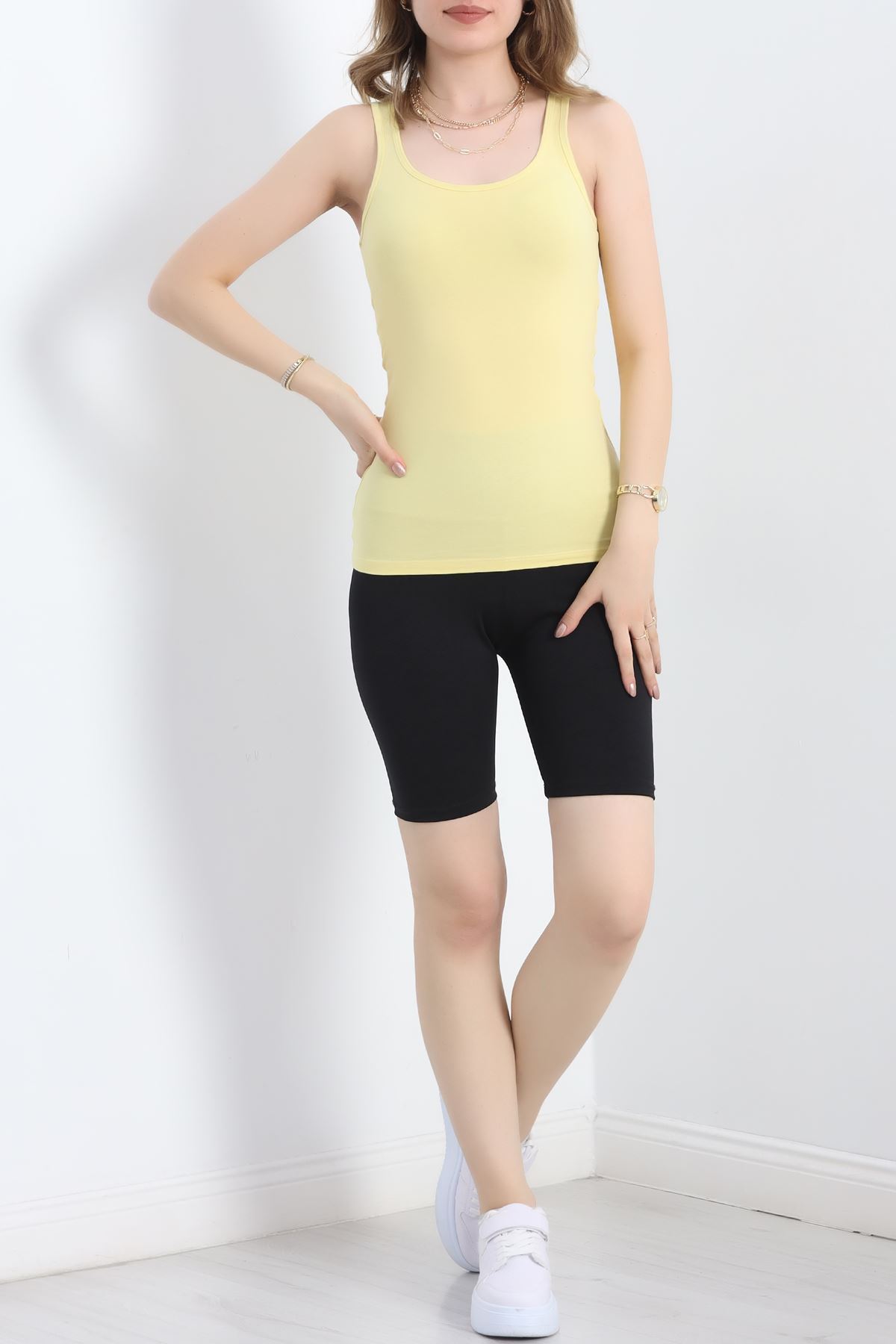 Kalın Askılı Atlet Sarı - 19057.200.