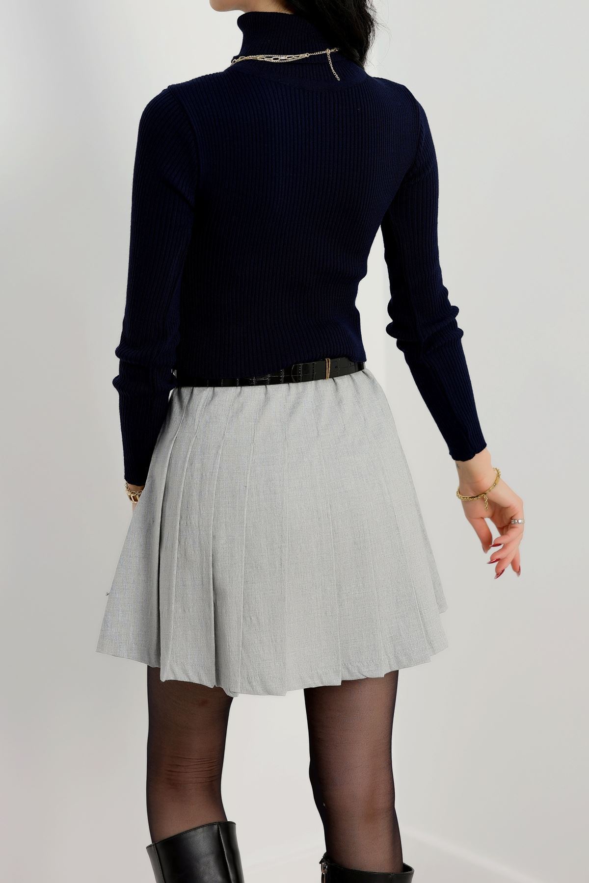 Balıkçı Yaka Triko Lacivert - 4008.2043.