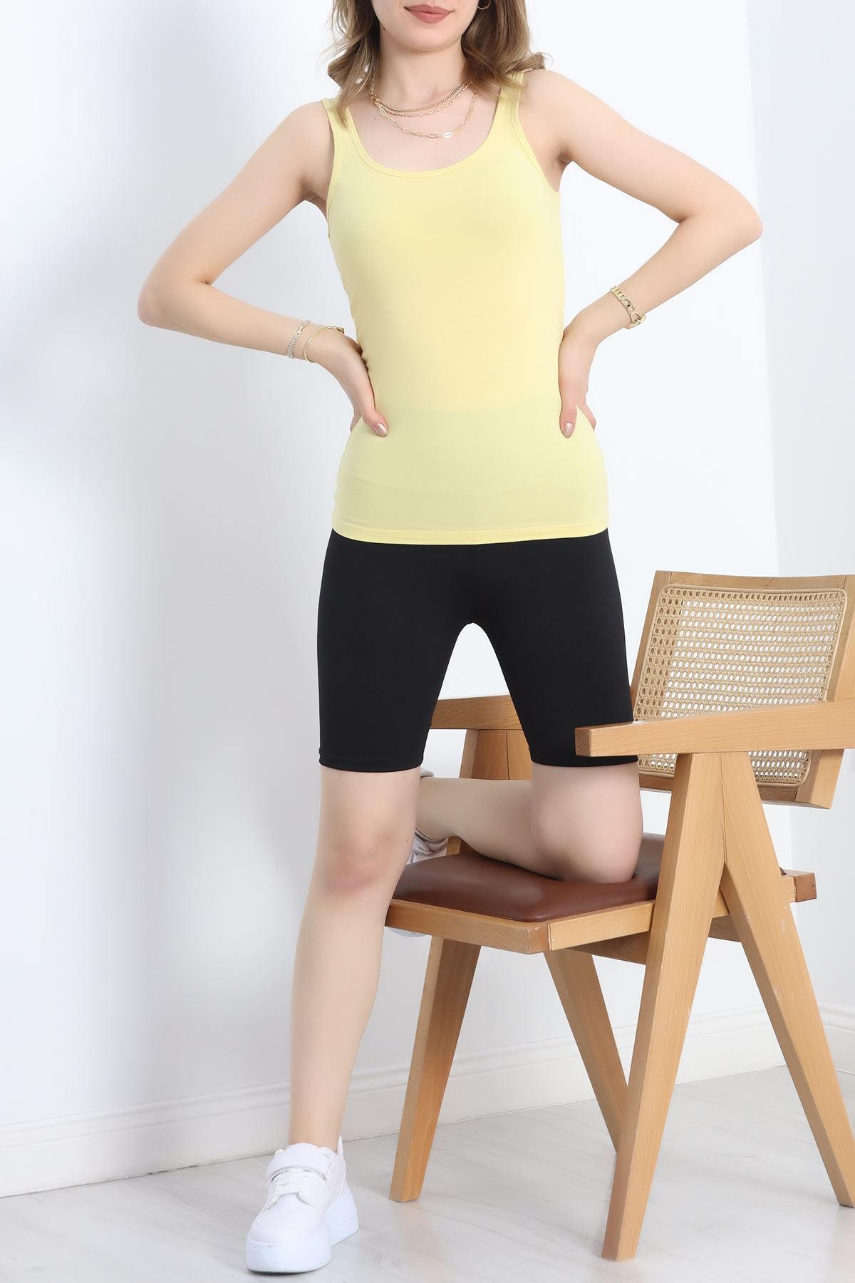 Kalın Askılı Atlet Sarı - 19057.200.