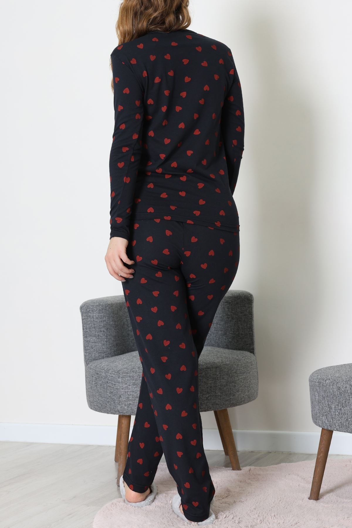 Viskon Pijama Takımı Siyah - 52185.2123.