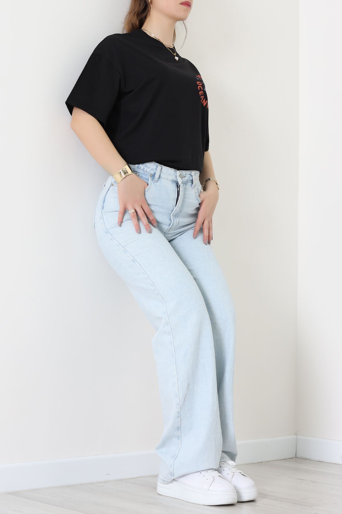 Kompakt Penye Unisex Tişört Siyahmor - 55064.1872.