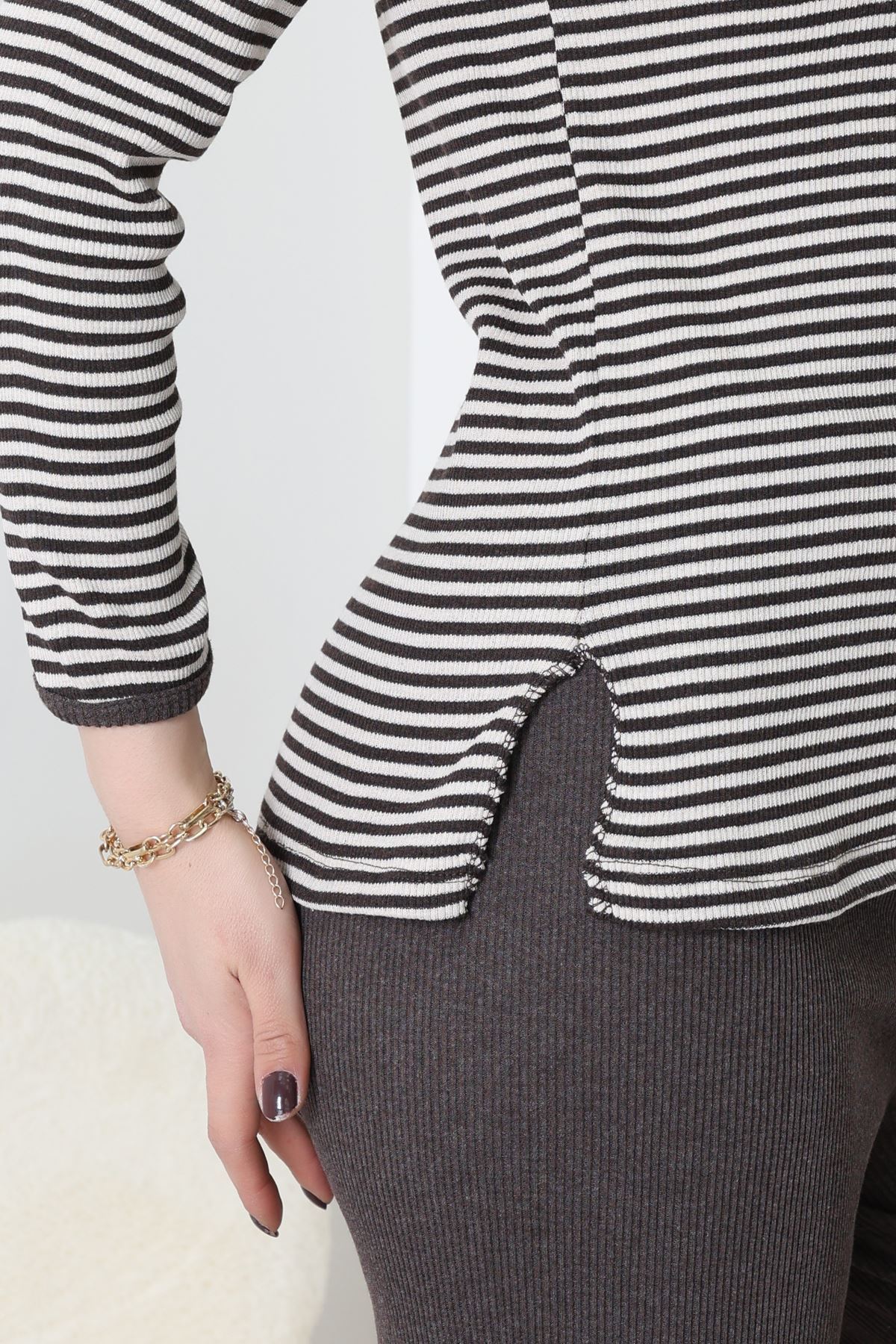 Kaşkorse Pijama Takımı Kahve - 52141.1567.