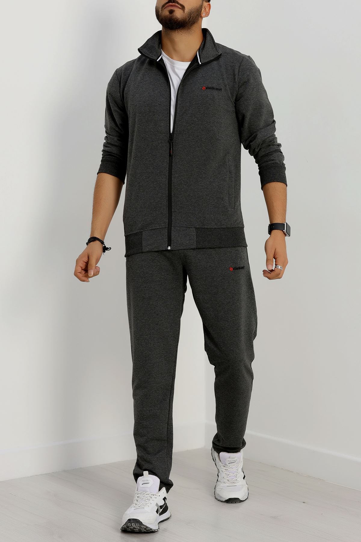 Kompakt 2 İplik Erkek Eşofman Takımı Füme - 42155.1937.