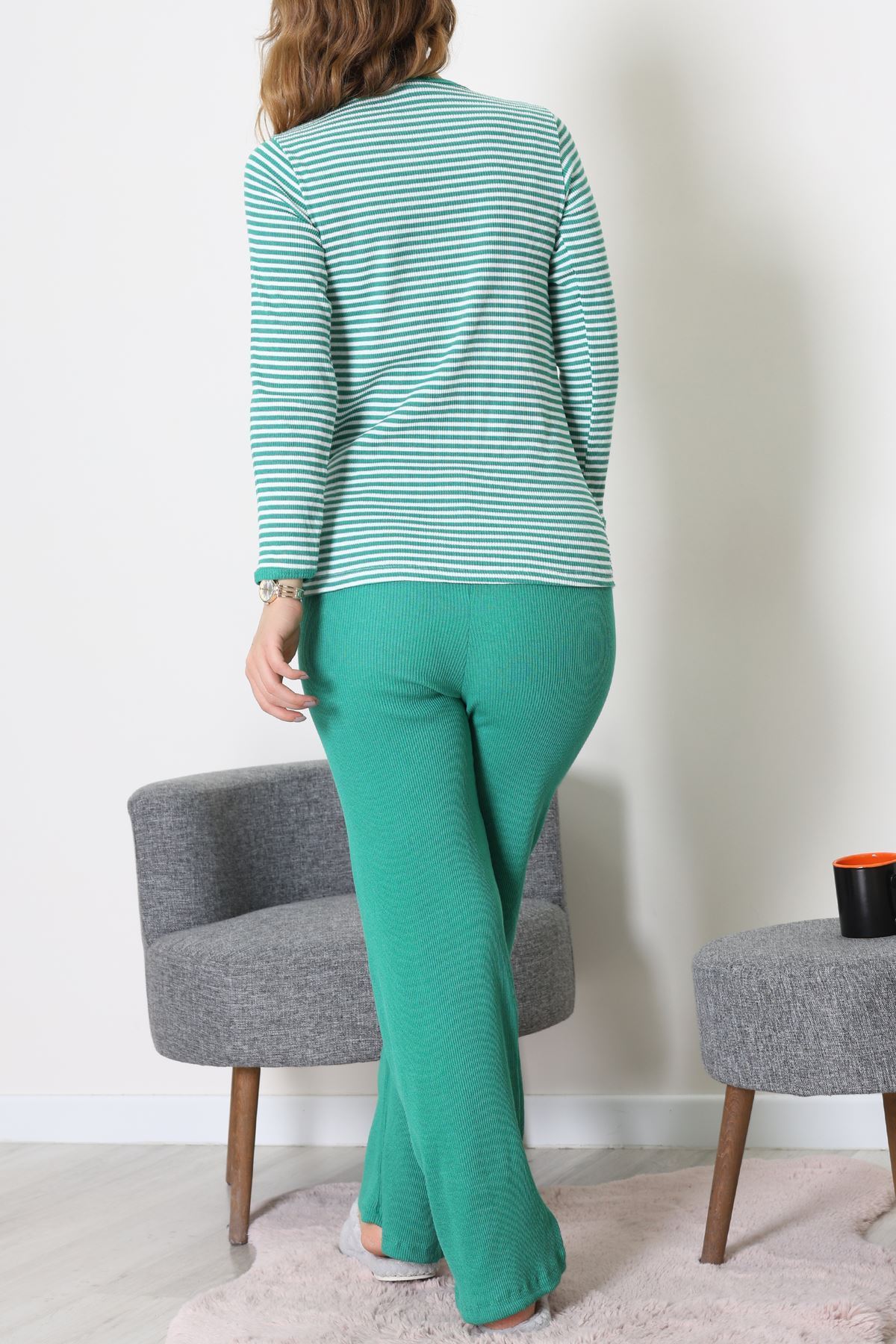 Kaşkorse Pijama Takımı Yeşil - 52141.1567.