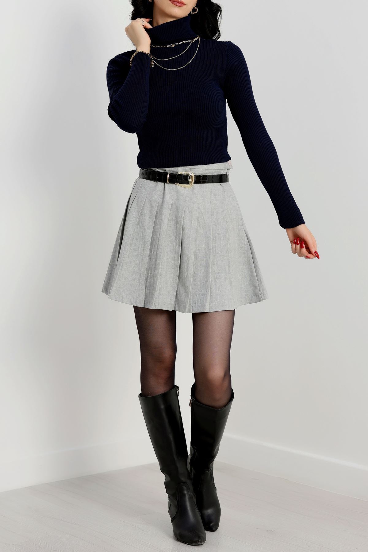 Balıkçı Yaka Triko Lacivert - 4008.2043.