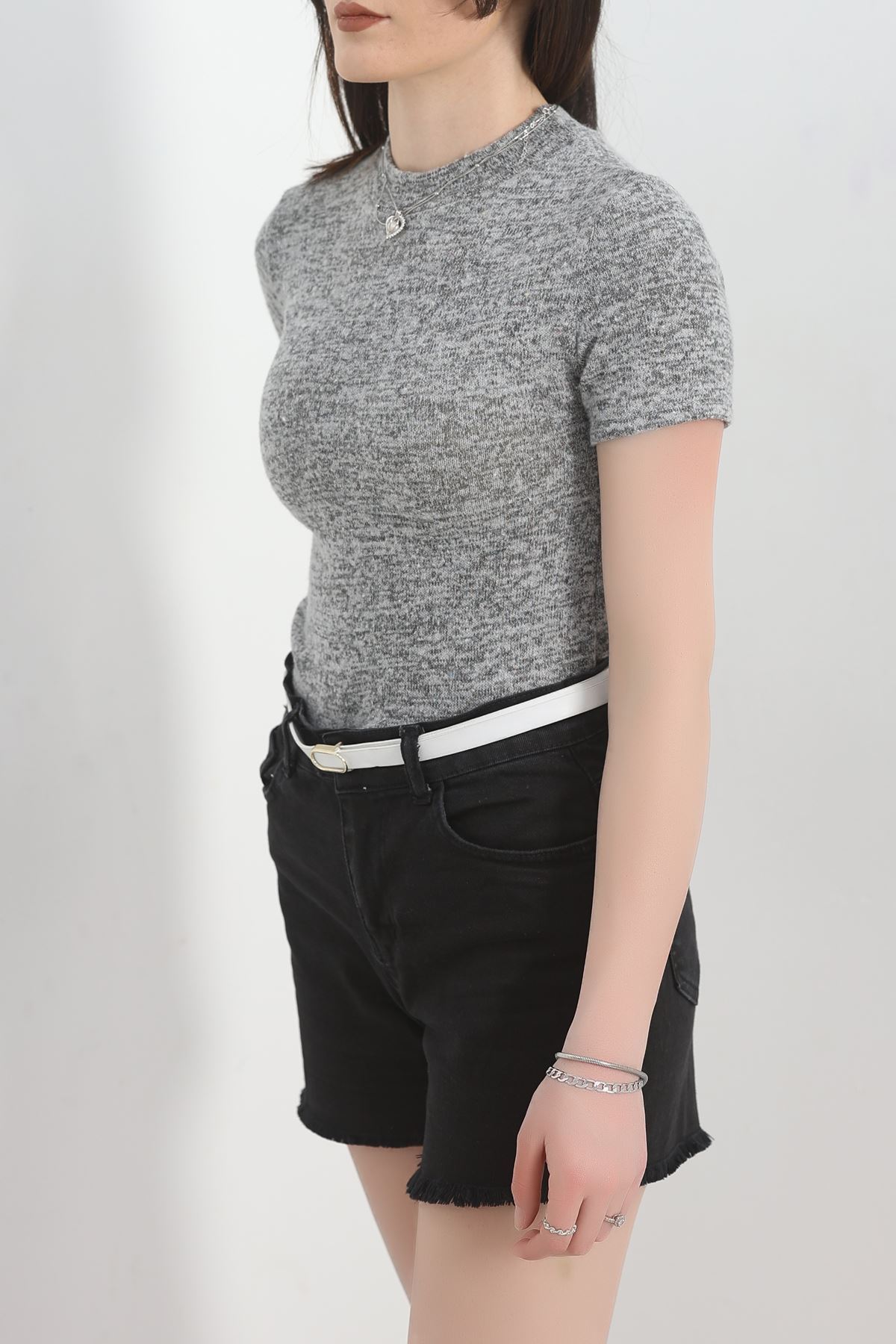 Dik Yaka Kısa Kol Yumoş Body Grimelanj - 50213.1723.