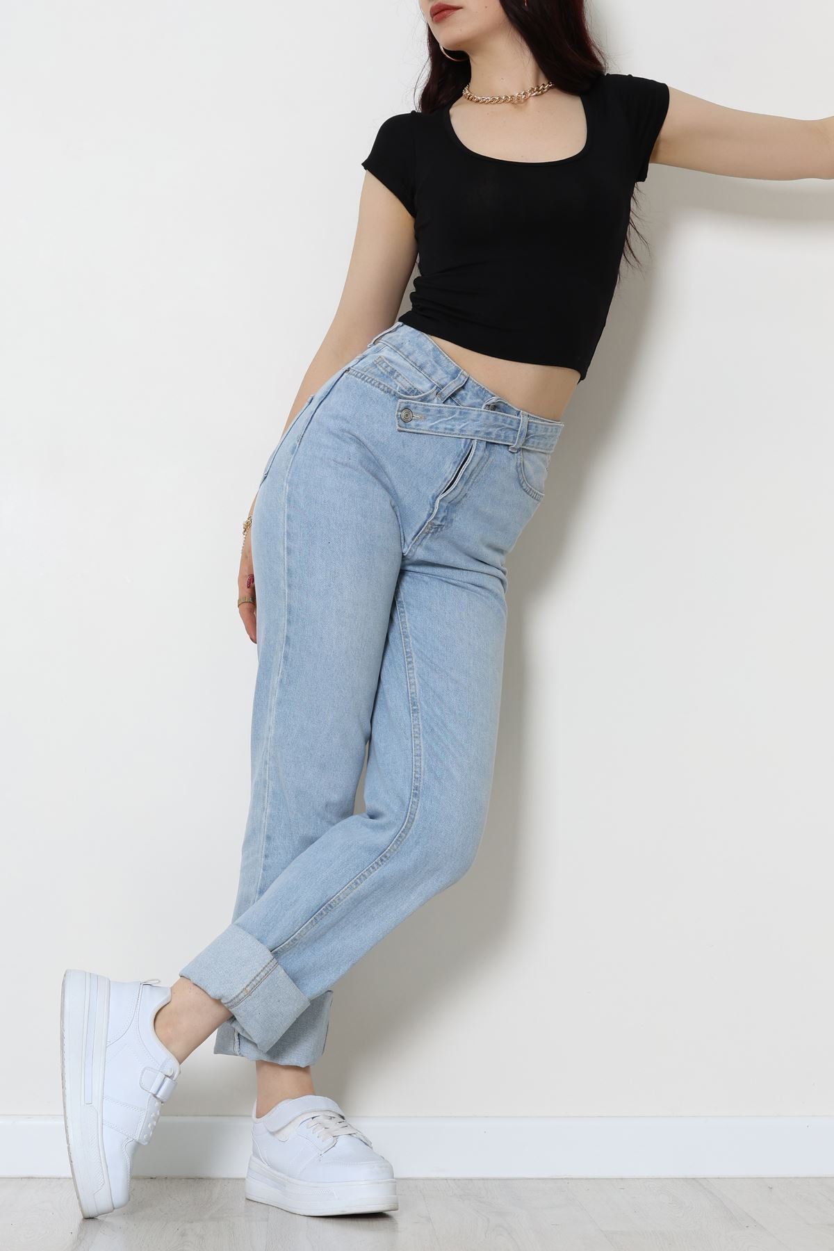 Viskon Yuvarlak Yaka Kısa Kollu Body Siyah - 7100.2127.