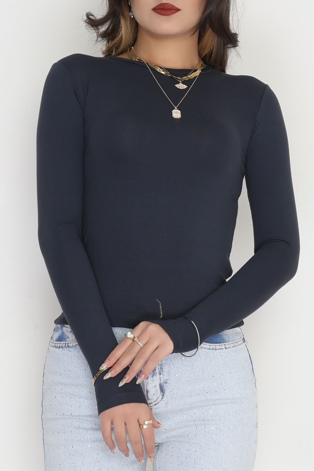 Parmak Geçmeli Viskon Body Antrasit - 40075.599.