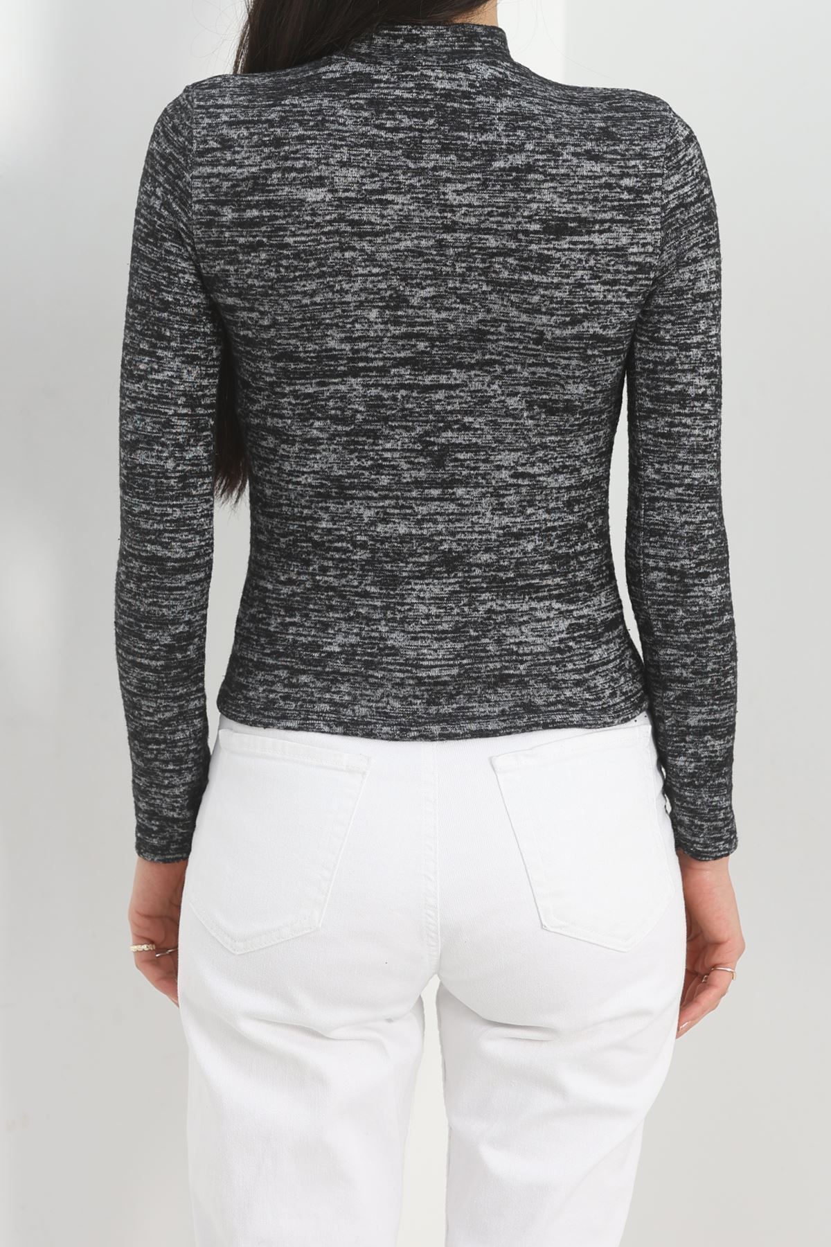 Dik Yaka Yumoş Body Siyahfüme - 50205.1723.