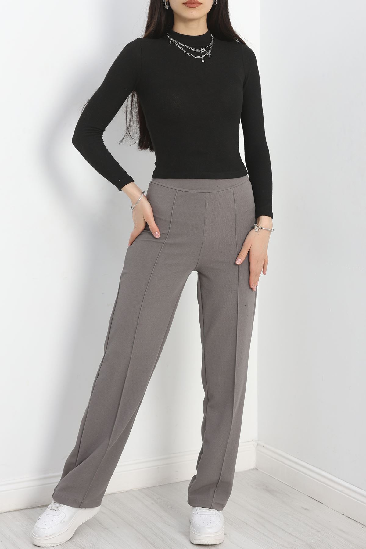 Dik Yaka Yumoş Body Siyah - 50205.1723.