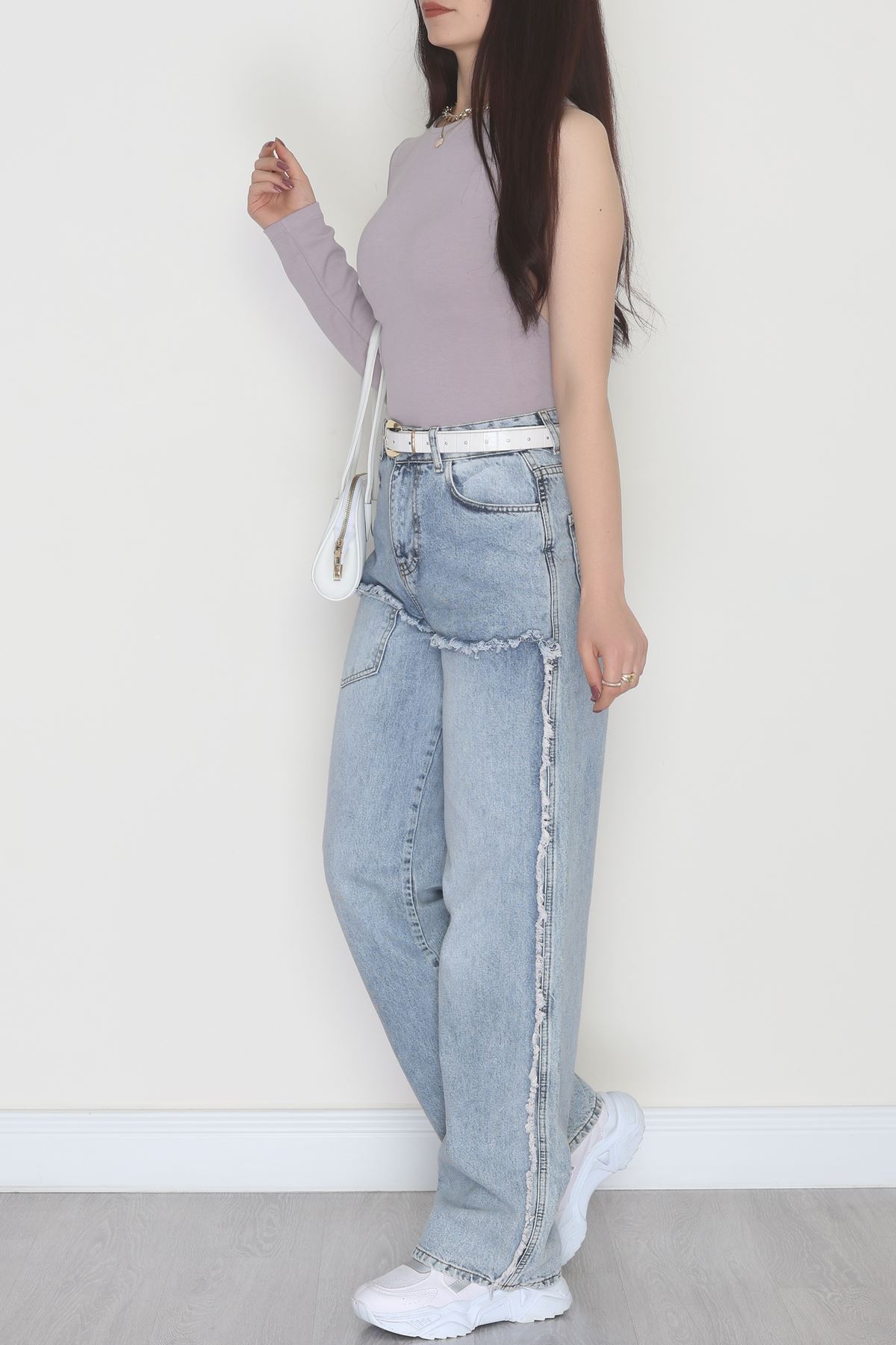 Tek Kollu Sırt Detay Bodysuıt Mermerlila - 71518.444.