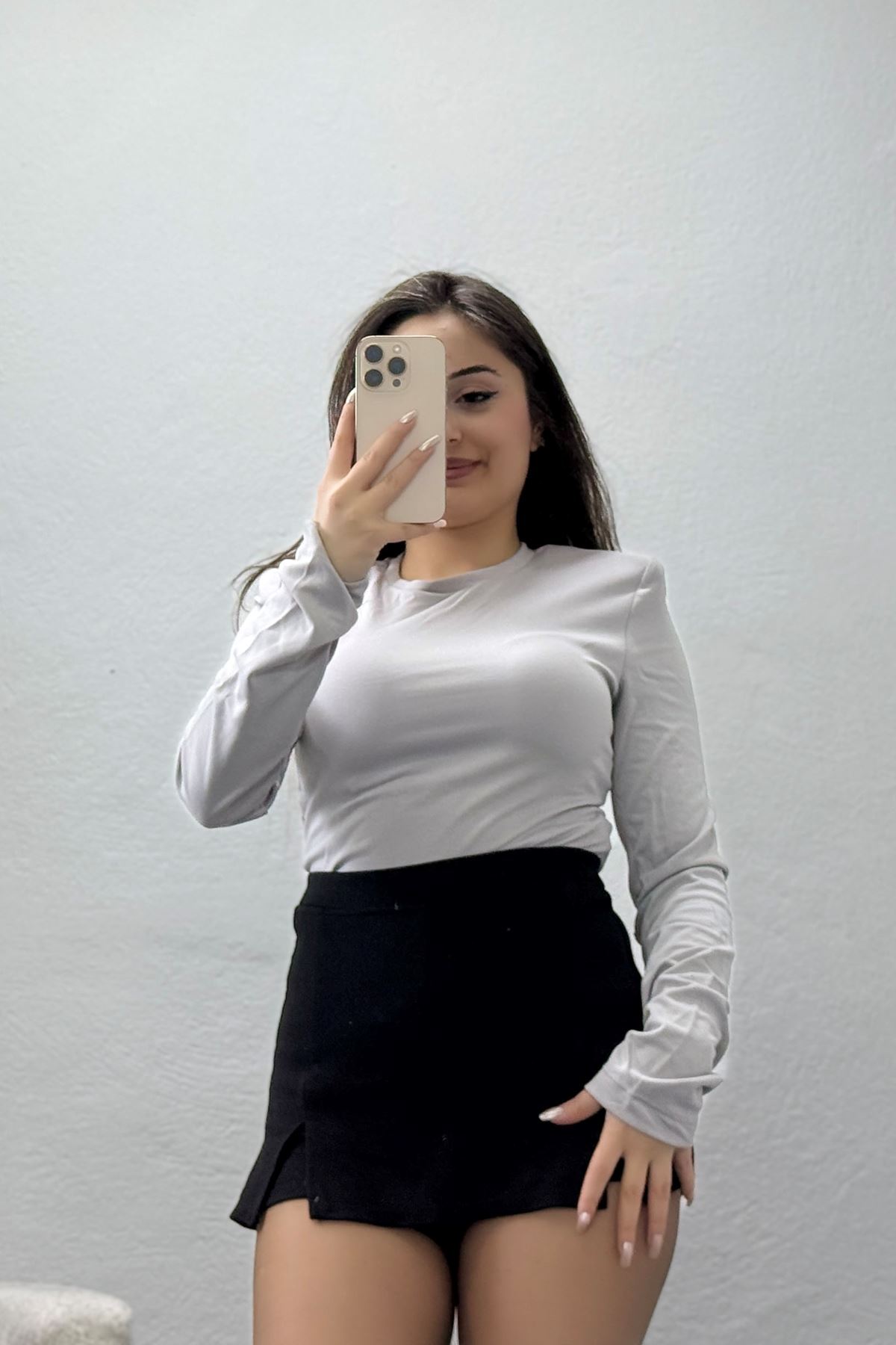 Vatkalı Bodysuit Duman - 71768.444.