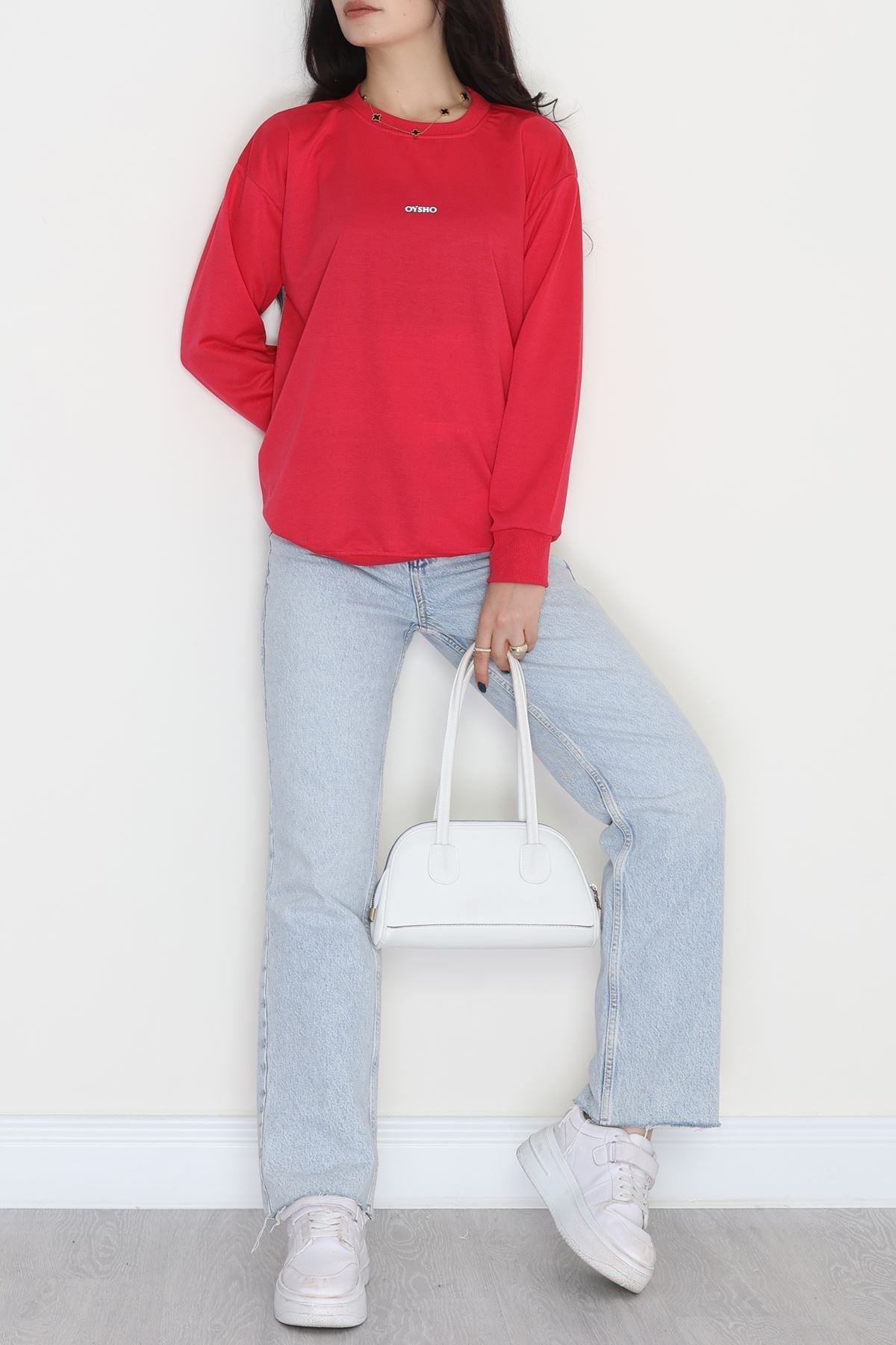 Baskılı 2 İplik Sweat Fuşya - 20789.1878.