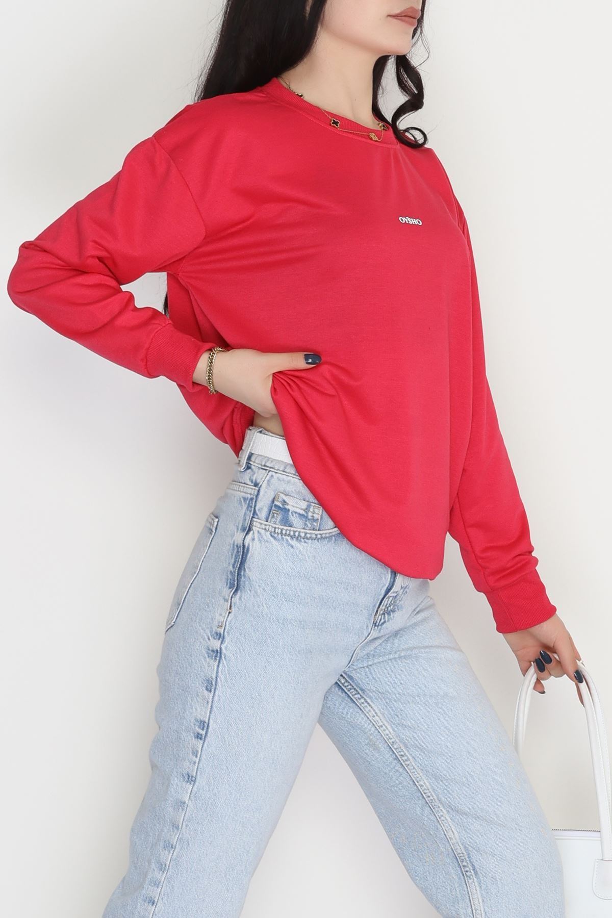 Baskılı 2 İplik Sweat Fuşya - 20789.1878.