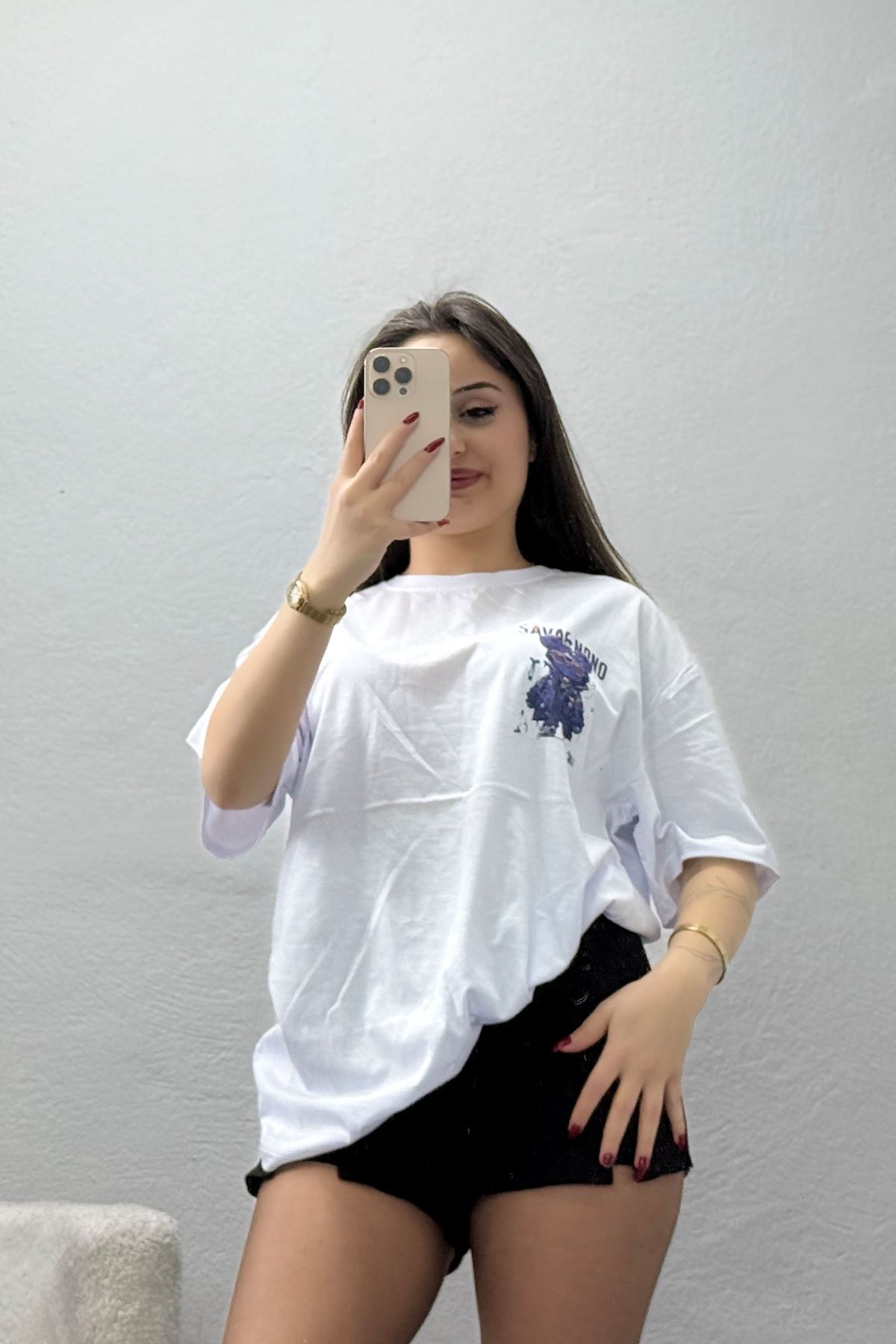 Kompakt Penye Unisex Tişört Beyazlaci - 55064.1872.