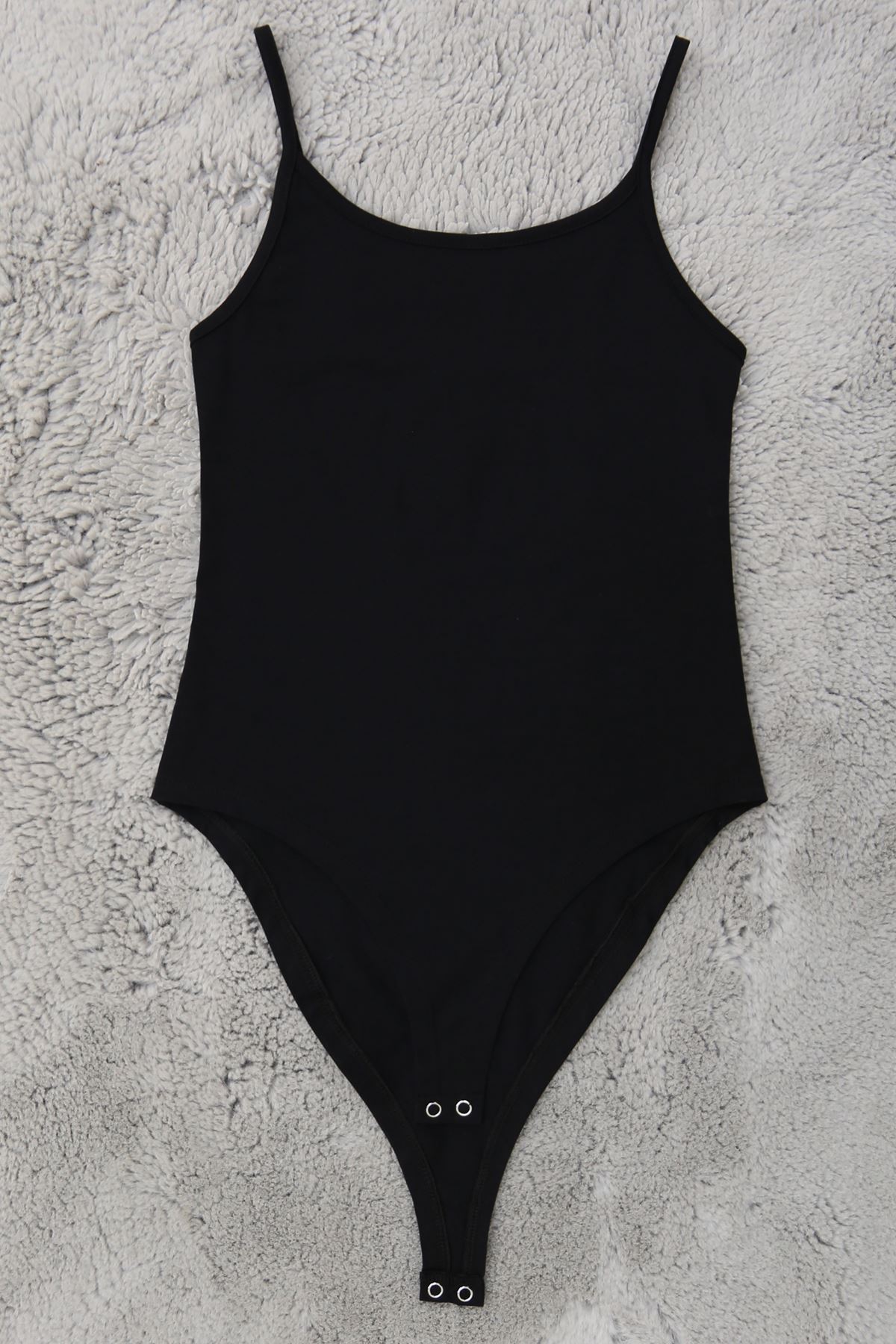 İp Askılı Çıtçıtlı Atlet Siyah - 20427.200.