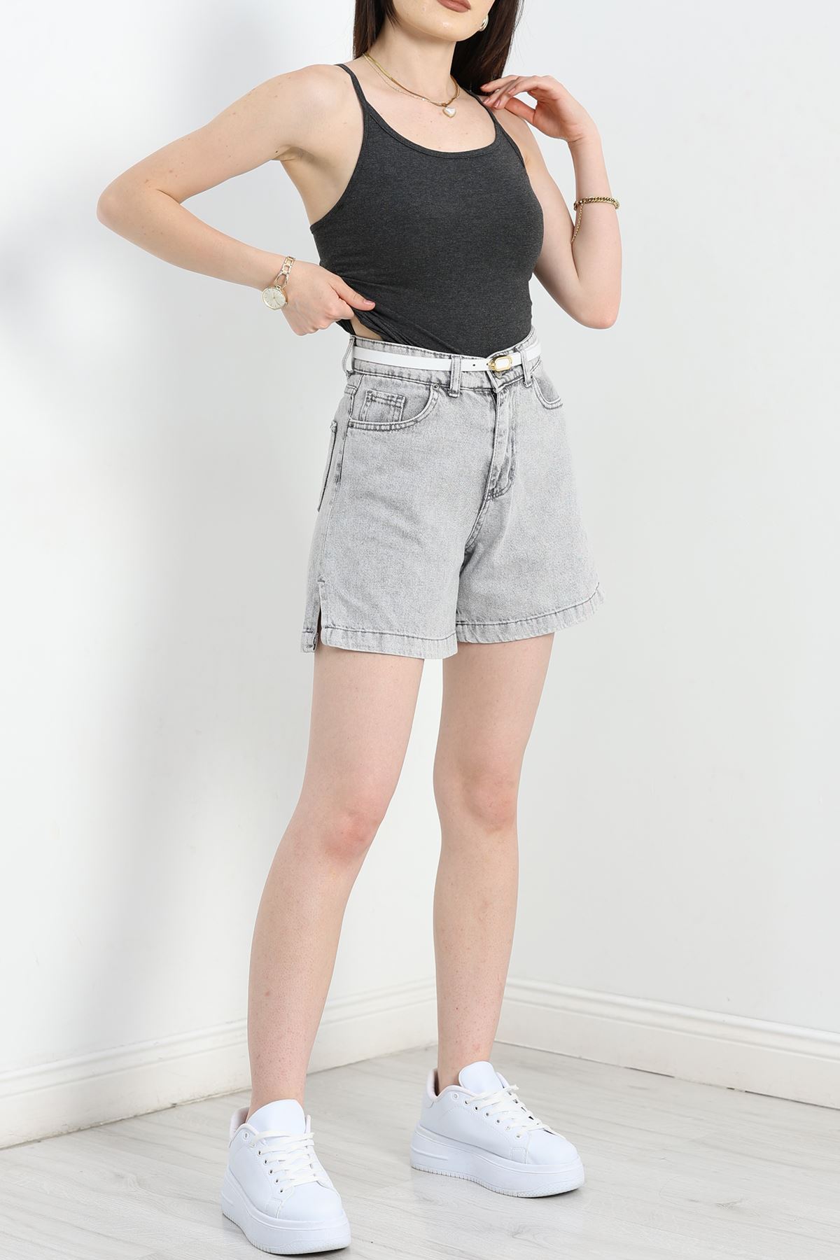 İp Askılı Çıtçıtlı Atlet Füme - 20427.200.