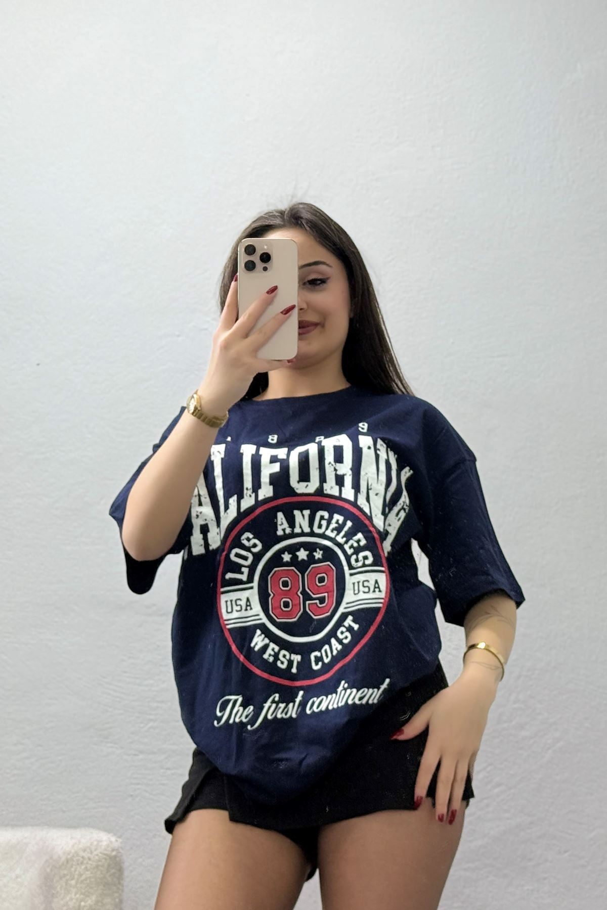 Kompakt Penye Unisex Tişört Lacikırmızı - 55064.1872.