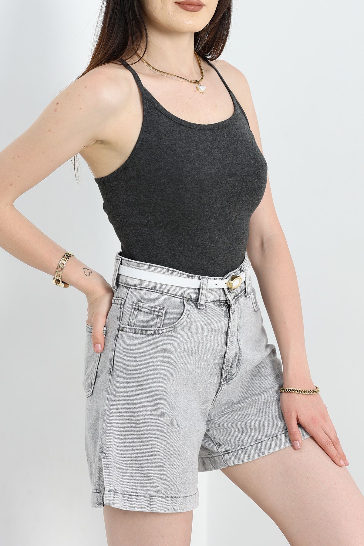 İp Askılı Çıtçıtlı Atlet Füme - 20427.200.