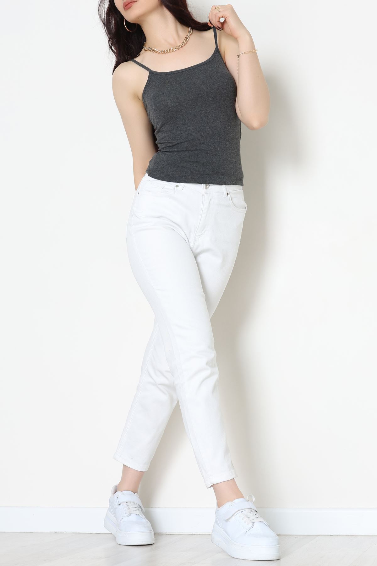 İp Askılı Atlet Füme - 19056.200.