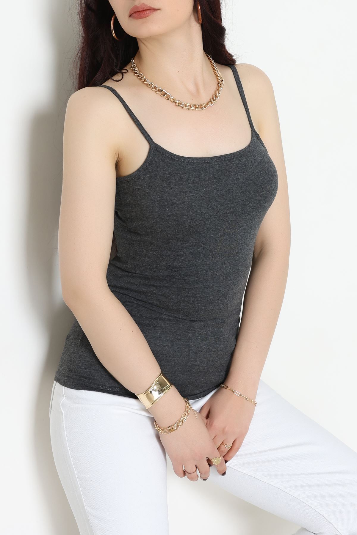 İp Askılı Atlet Füme - 19056.200.