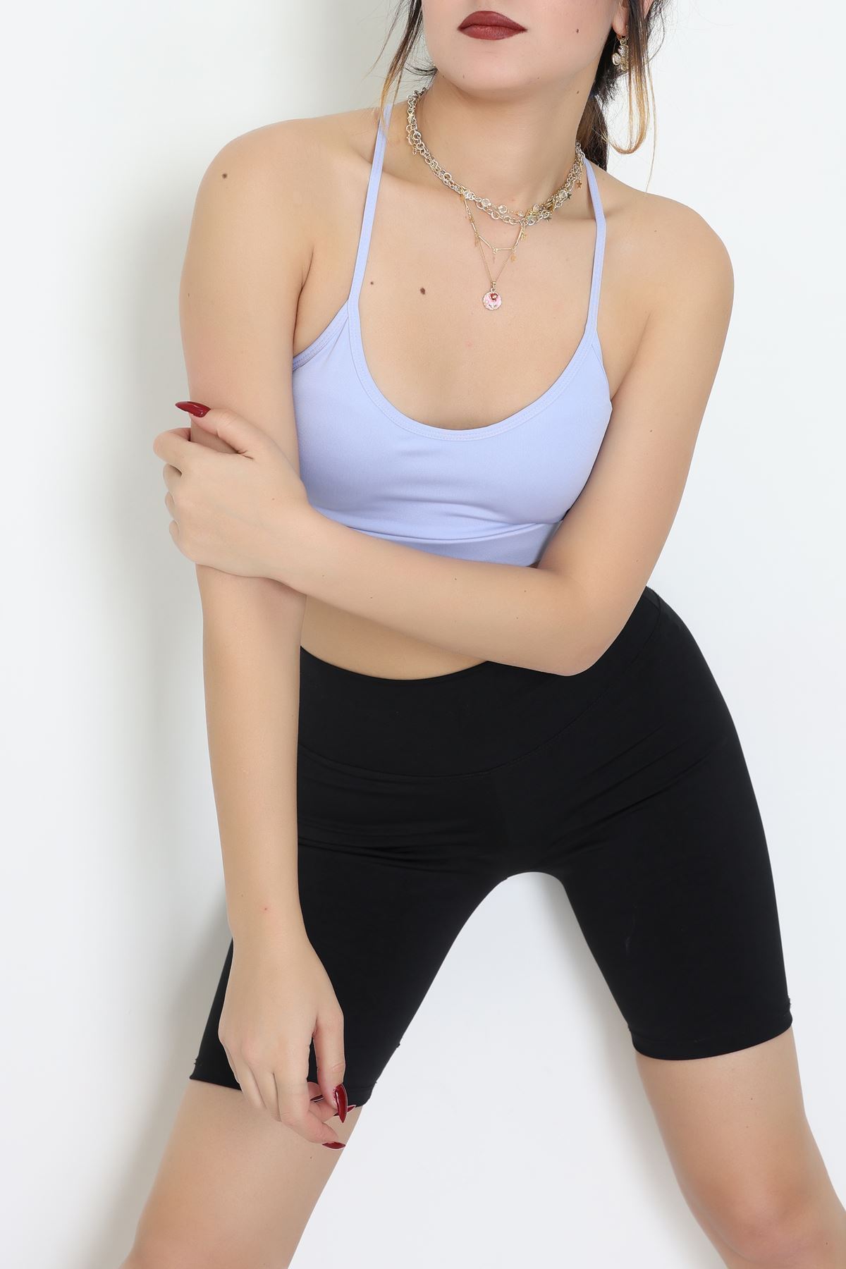 İp Askılı Kaplı Büstiyer Lila - 70850.125.