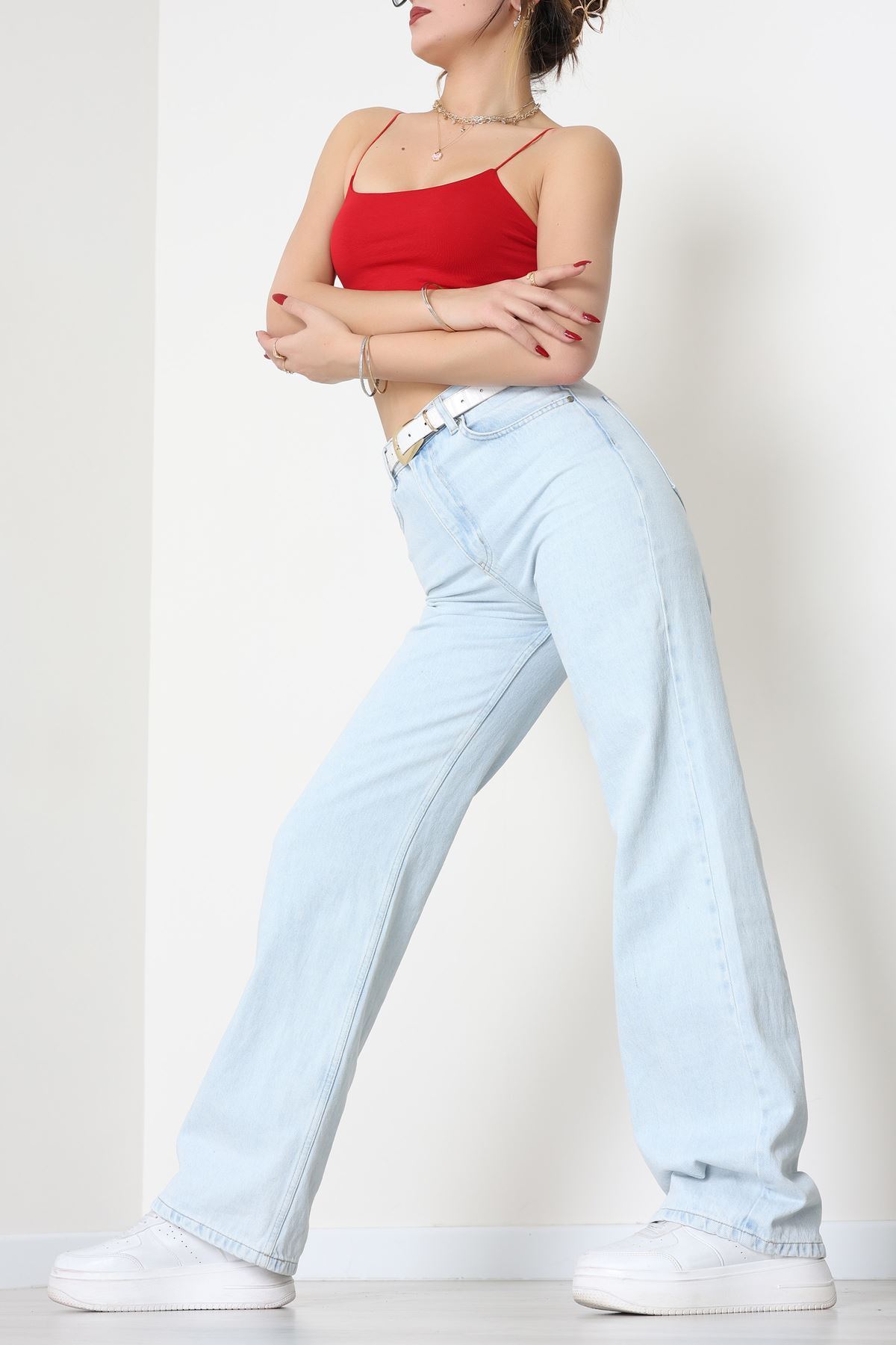 İp Askılı Crop Büstiyer Atlet Kırmızı - 20544.200.