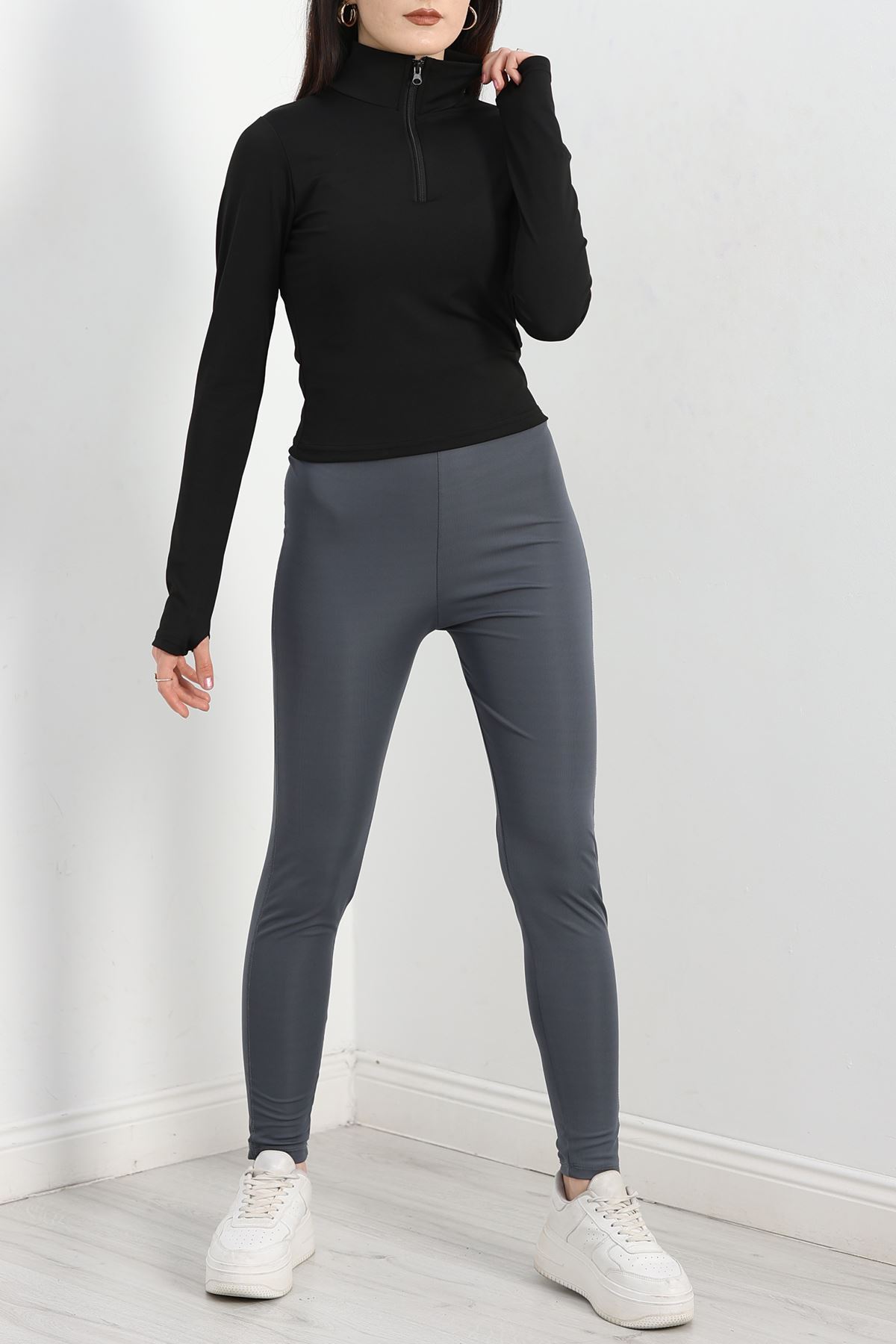 Dalgıç Parmak Geçmeli Body Siyah - 50097.053.