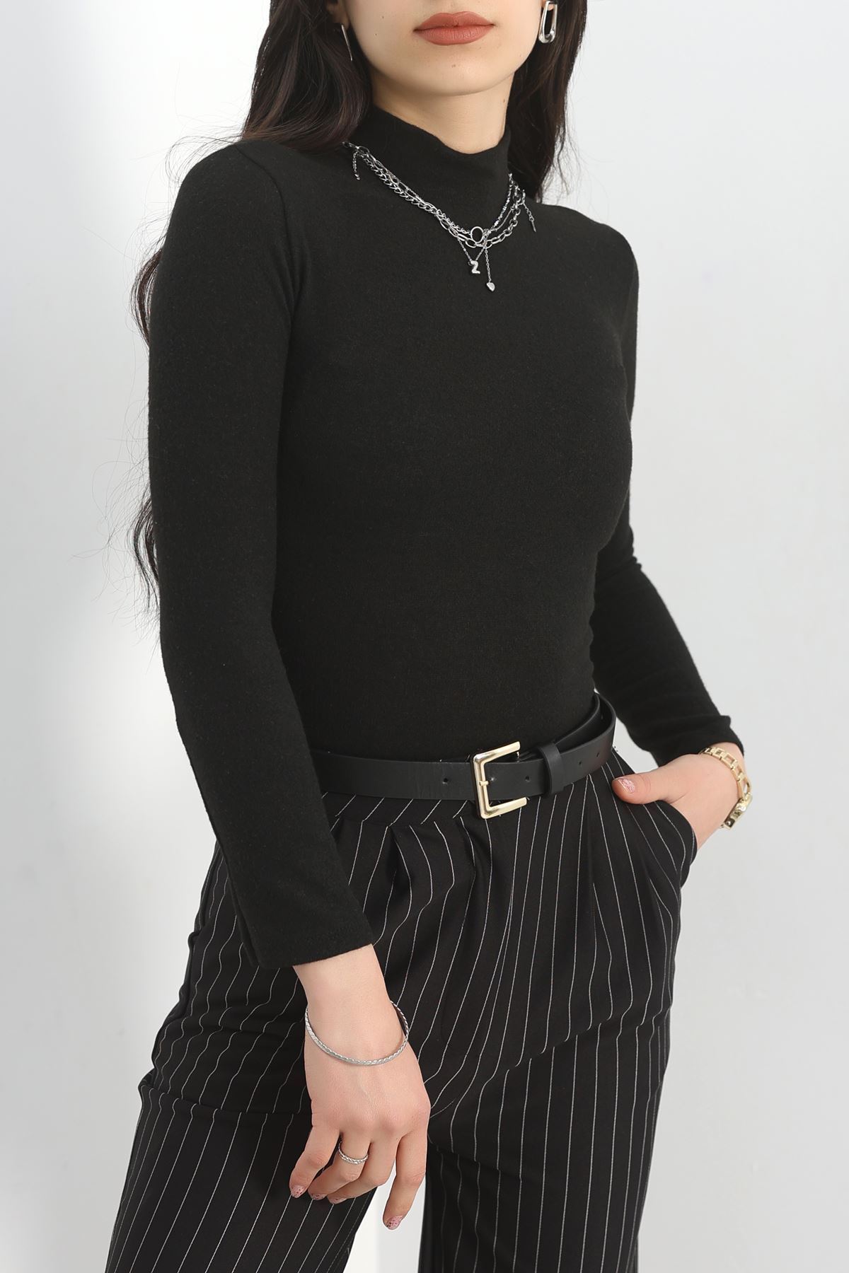 Yarım Balıkçı Yumoş Body Siyah - 50219.1723.