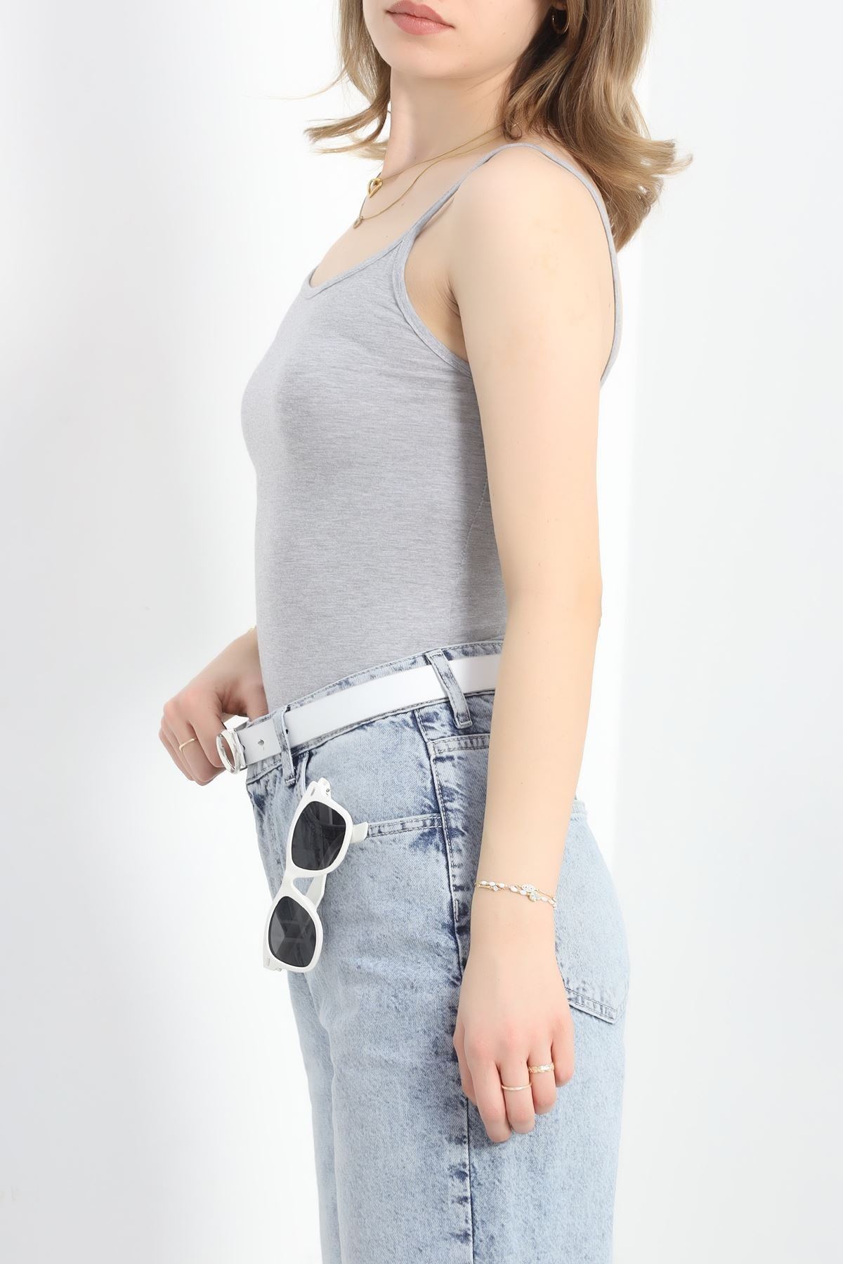 İp Askılı Çıtçıtlı Atlet Gri - 20427.200.