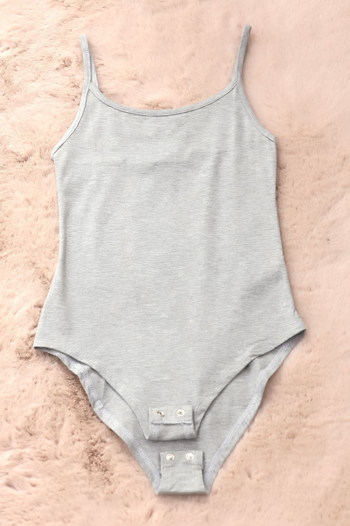 İp Askılı Çıtçıtlı Atlet Gri - 20427.200.