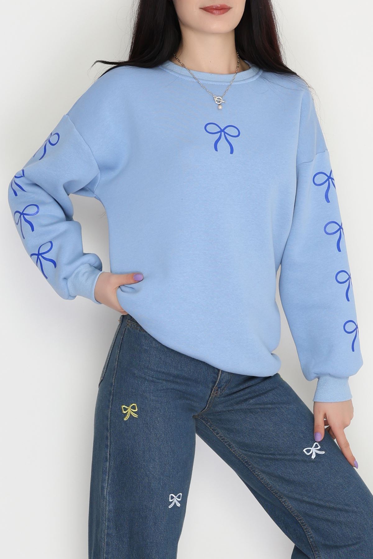 3 İplik Bisiklet Yaka Sweat Bebemavisaks - 42246.1878.