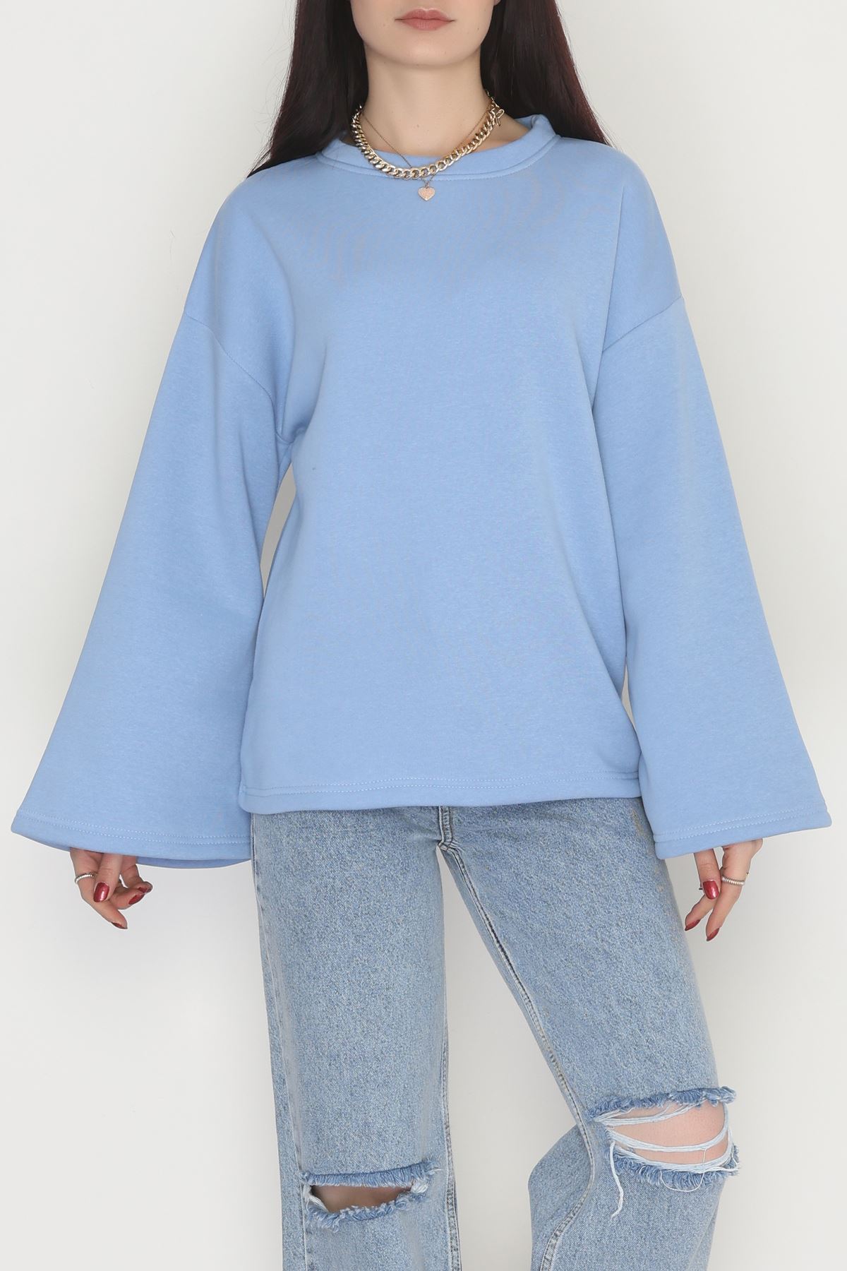 3 İplik Şardonlu İspanyol Kol Sweat Bebemavi - 42606.1878.