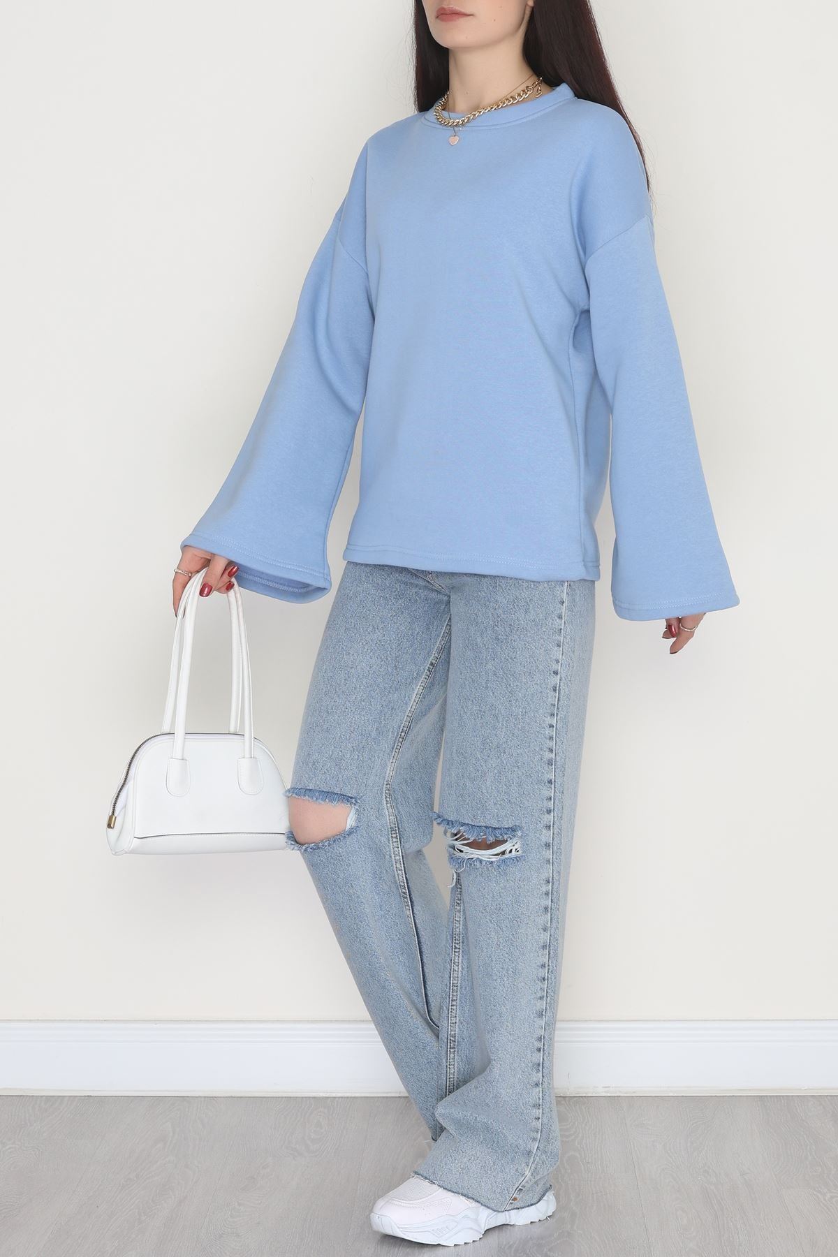 3 İplik Şardonlu İspanyol Kol Sweat Bebemavi - 42606.1878.