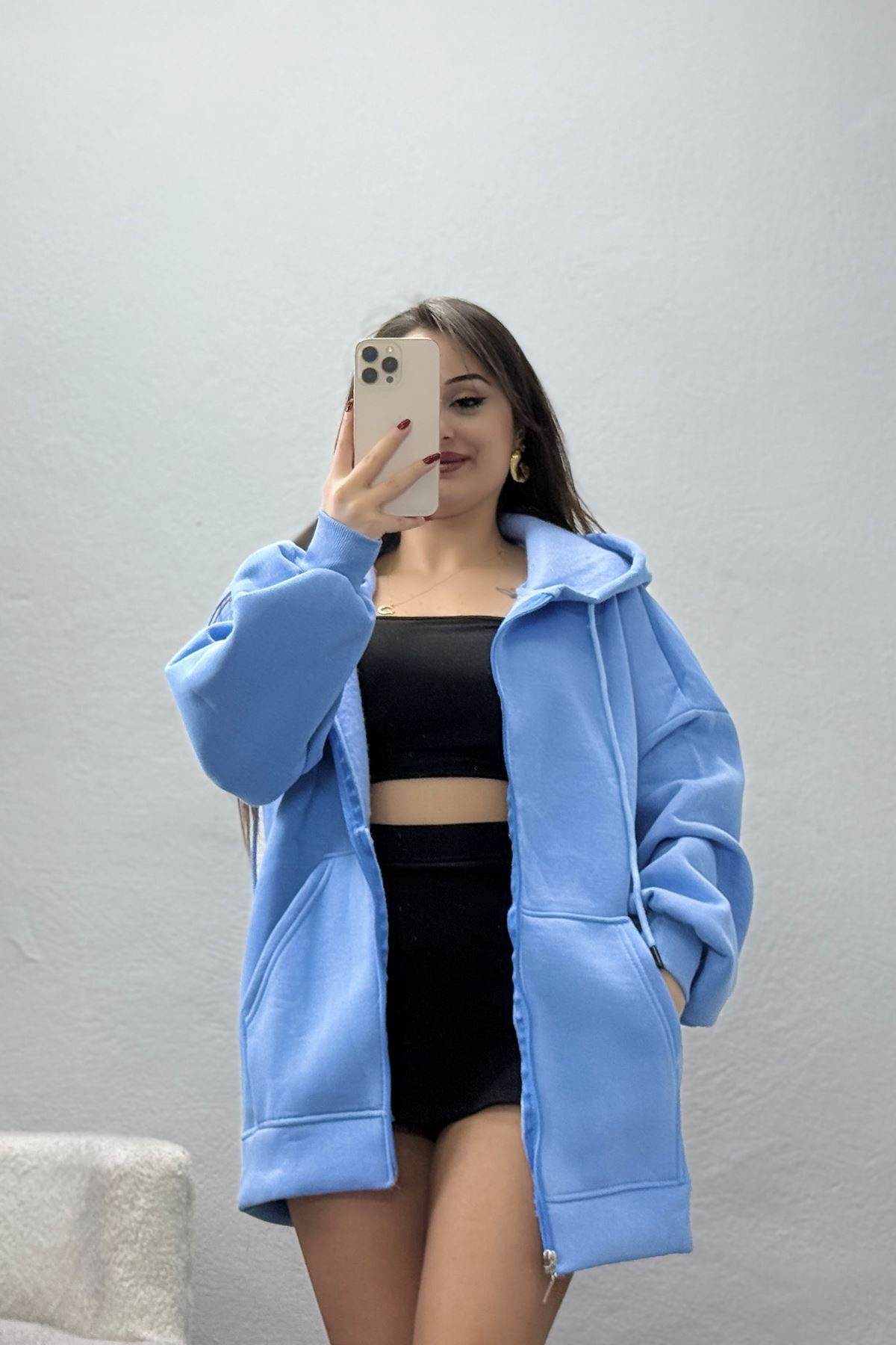 3 İplik Kompakt Oversize Sweat Bebemavi - 42502.1878.