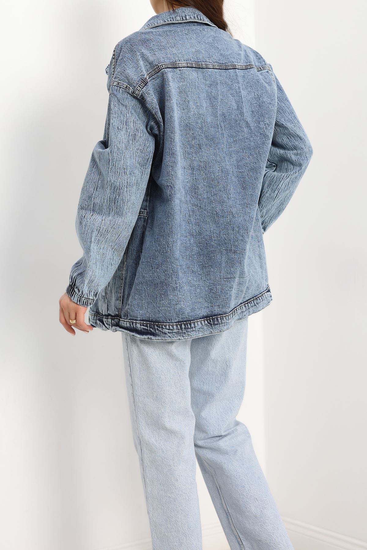 Körüklü Cep Kot Ceket  Koyumavi3 - 20464.1778.