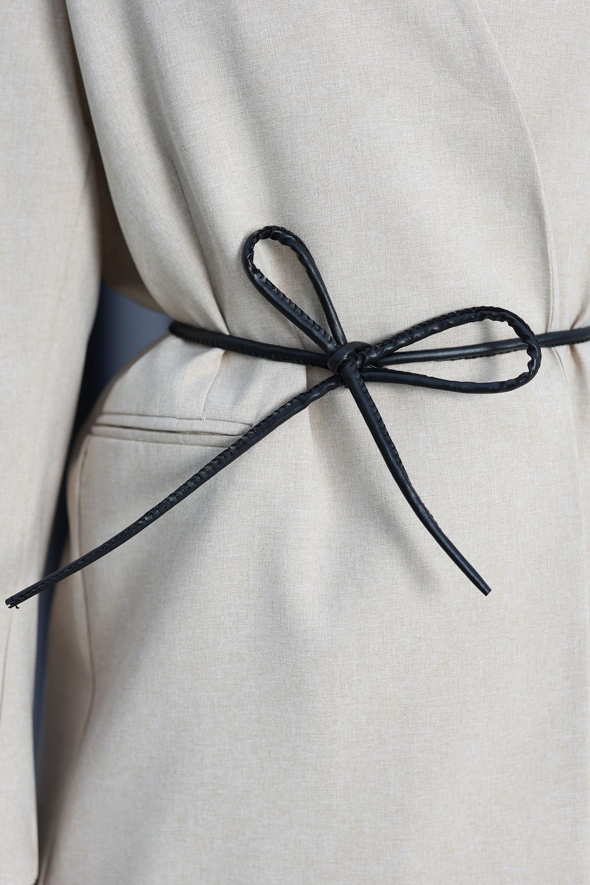 Efruza Marka Bağlamalı Poliviskon Ceket Taş - 70106.1991.