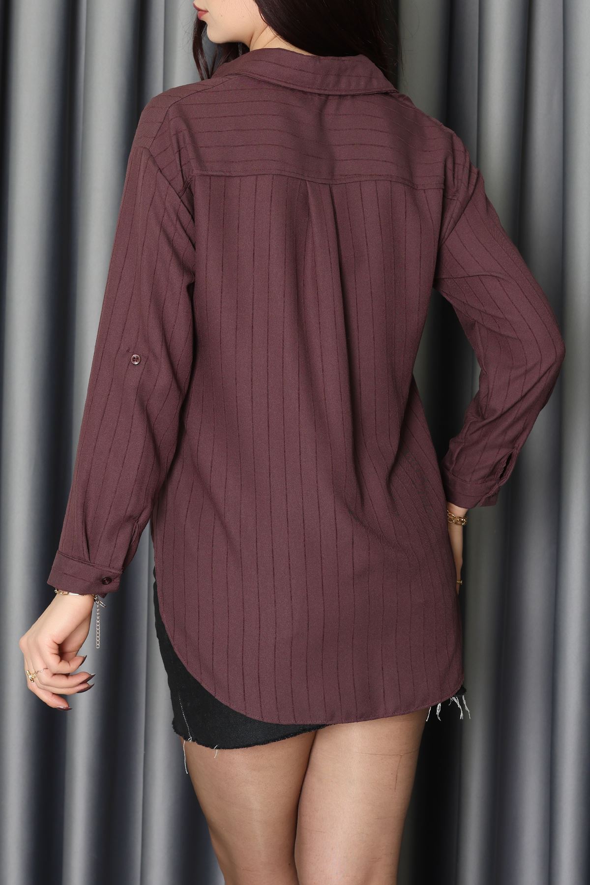 Neva Kumaş Gömlek Kahve - 2415.1602.