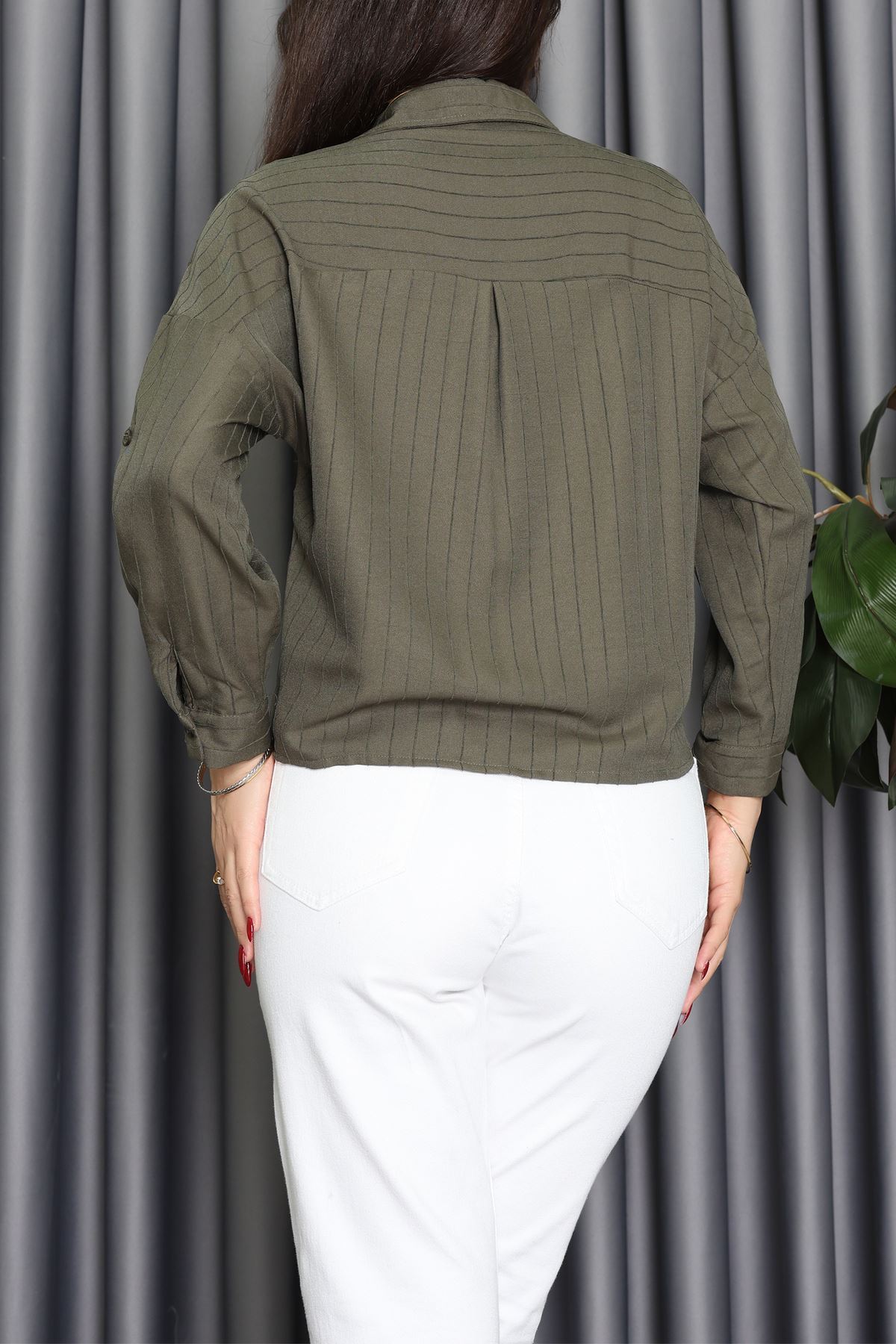 Neva Kumaş Gömlek Haki - 2434.1602.