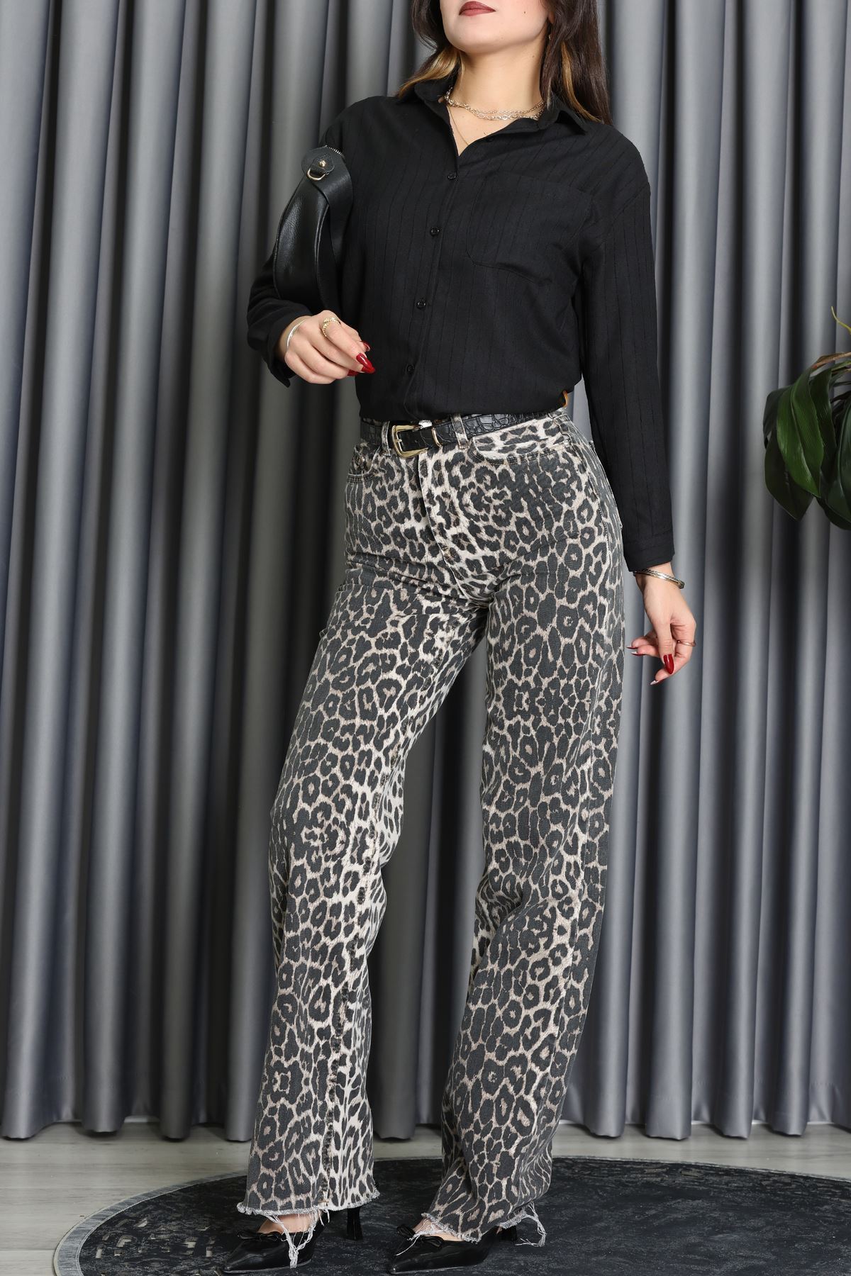 Neva Kumaş Gömlek Siyah - 2415.1602.