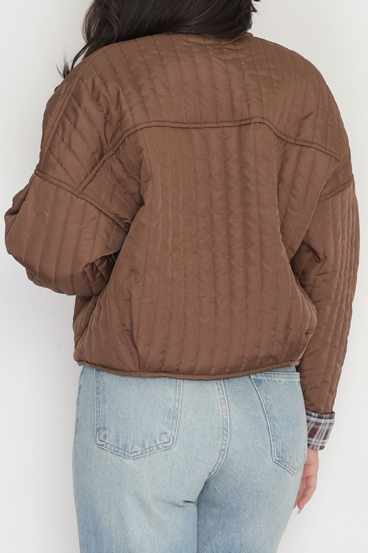 Astarlı Kapitone Ceket Kahve - 31635.439.