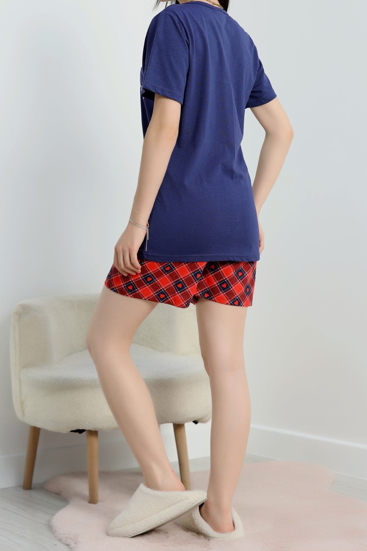 Süprem Baskılı Pijama Takım Lacikırmızı - 50775.1773.