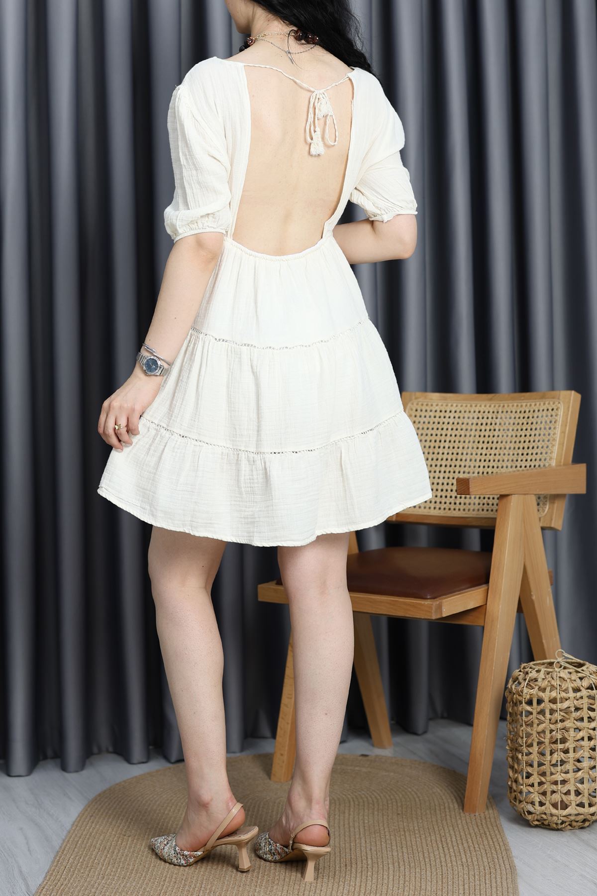 Müslin Elbise Bej - 41569.308.