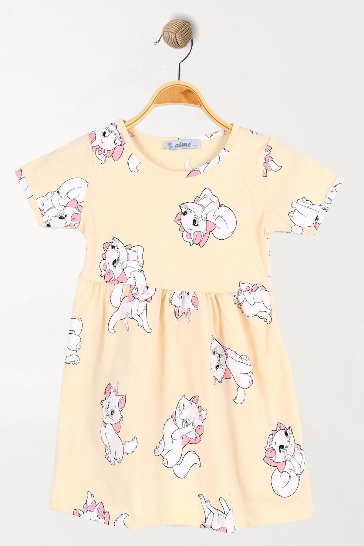 1-4 Yaş Çocuk Elbise Krem - 5250190.1576.